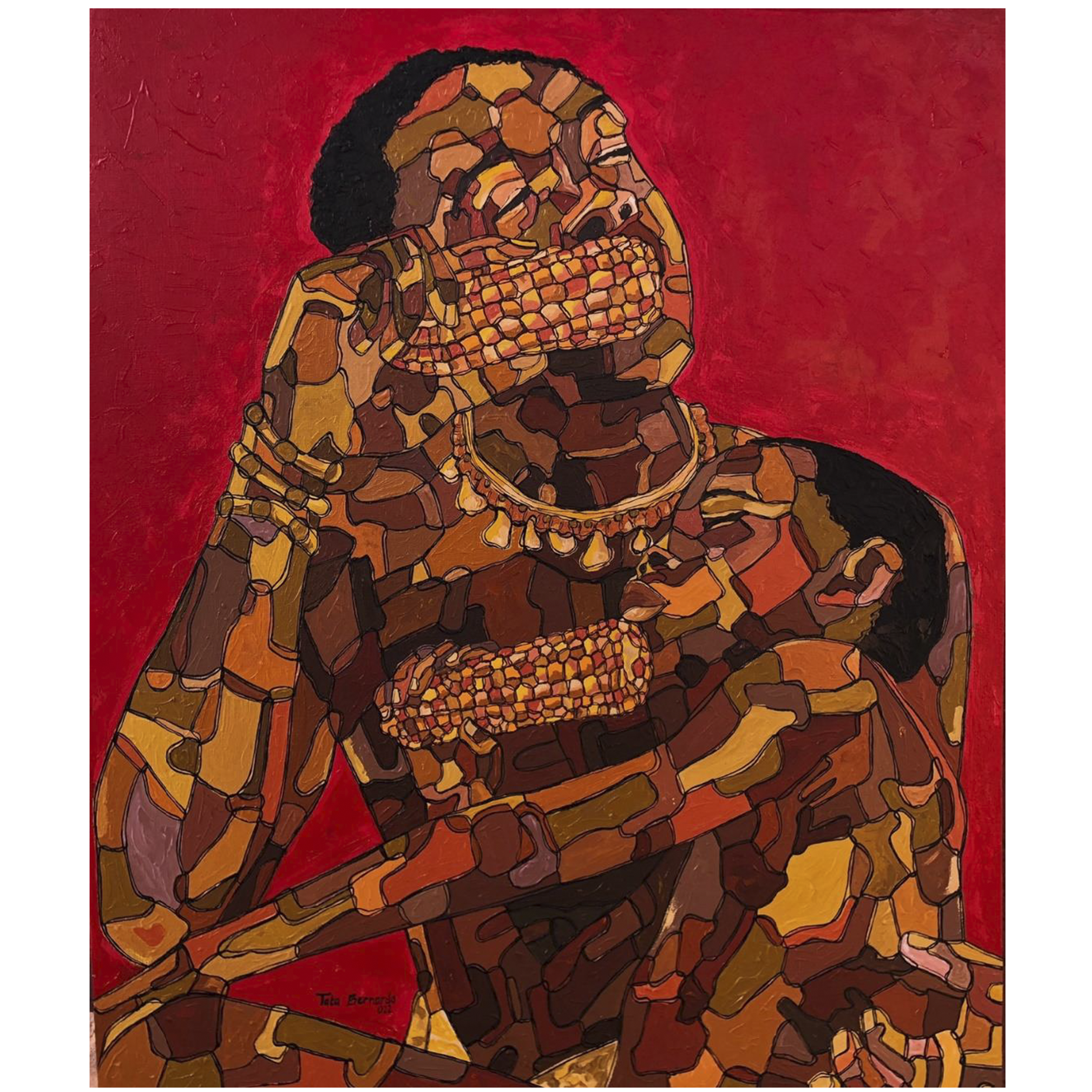 O Pouco que Você Tem (2023). Óleo sobre tela, 100x120cm.