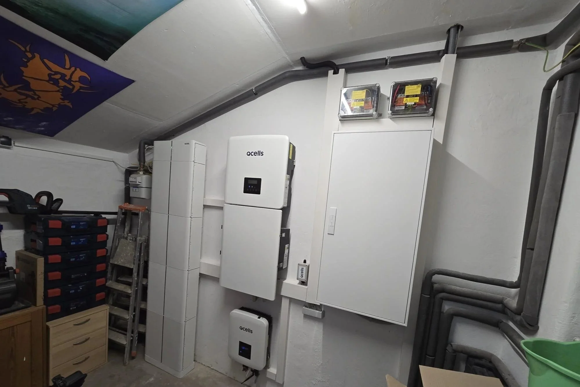 QCells Wechselrichter Speicher Installation homesun solar