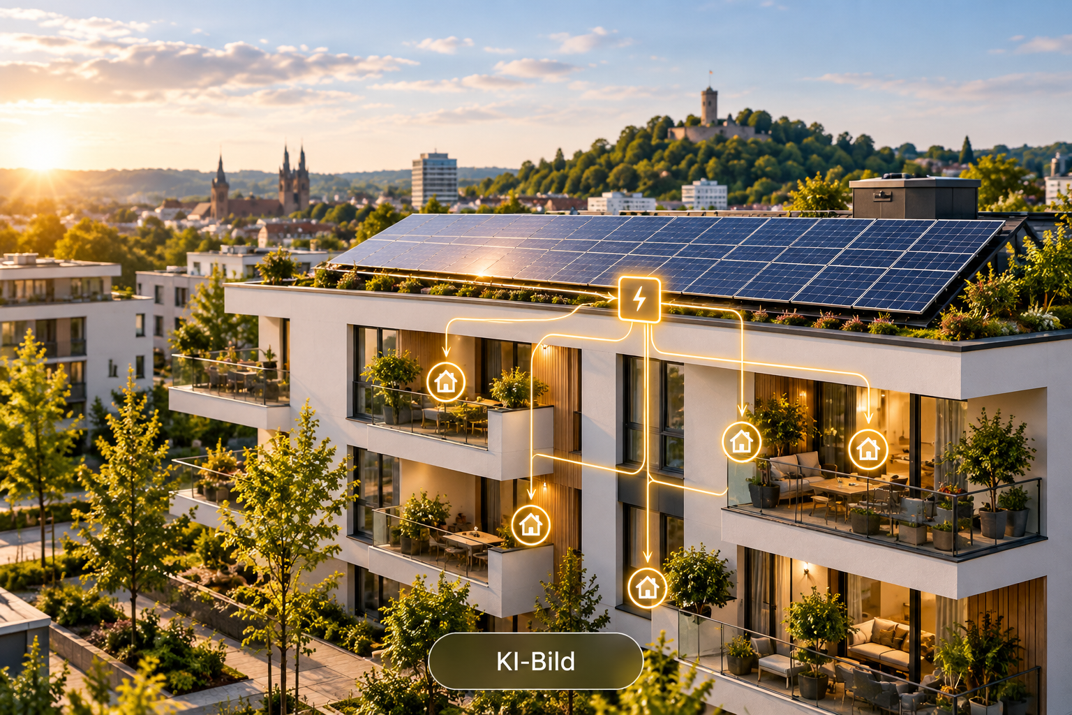 PIONIERKRAFT im Mehrfamilienhaus: PV-Strom an Mieter weitergeben