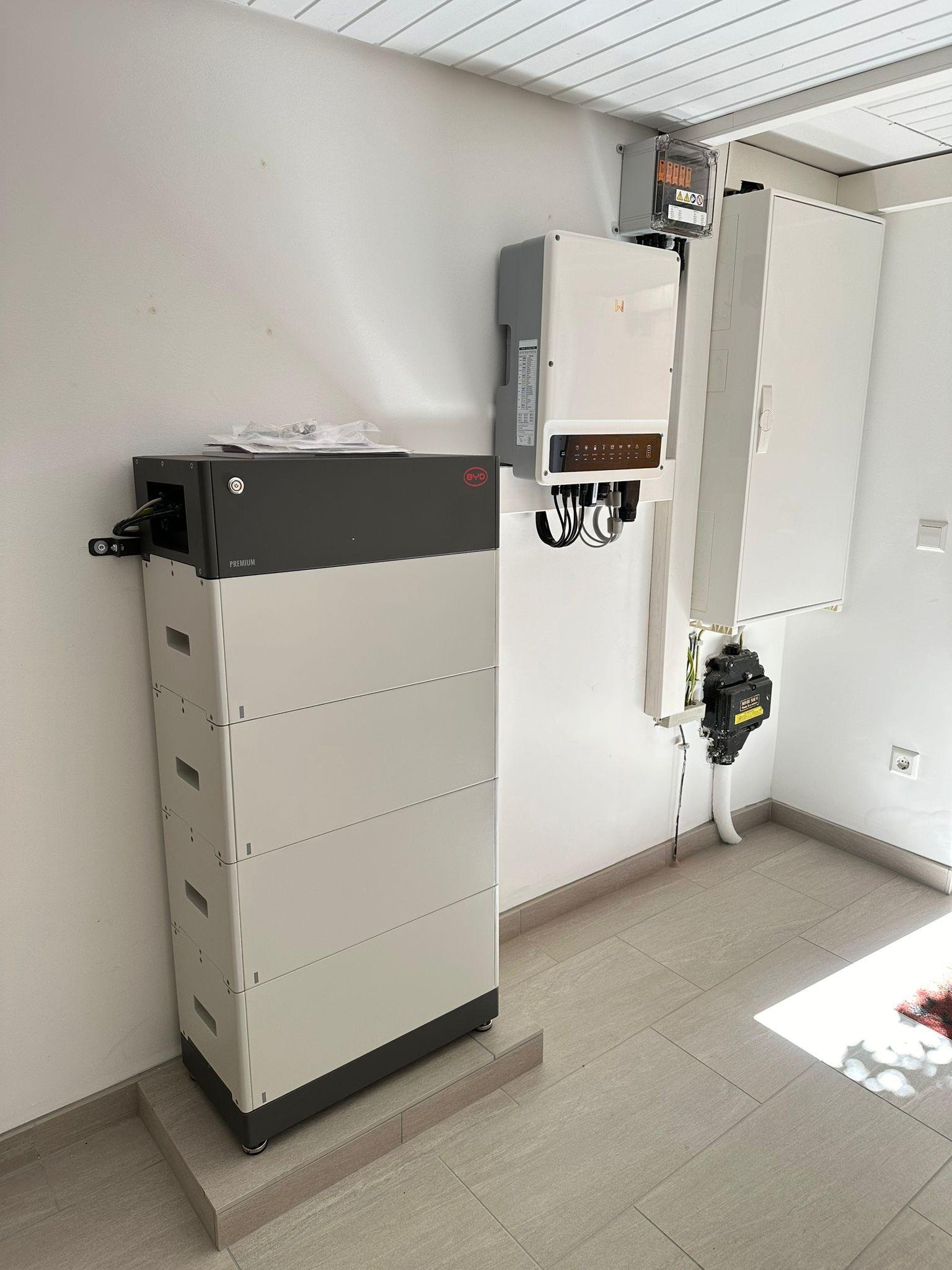 Growatt Wechselrichter BYD Speicher Installation homesun solar