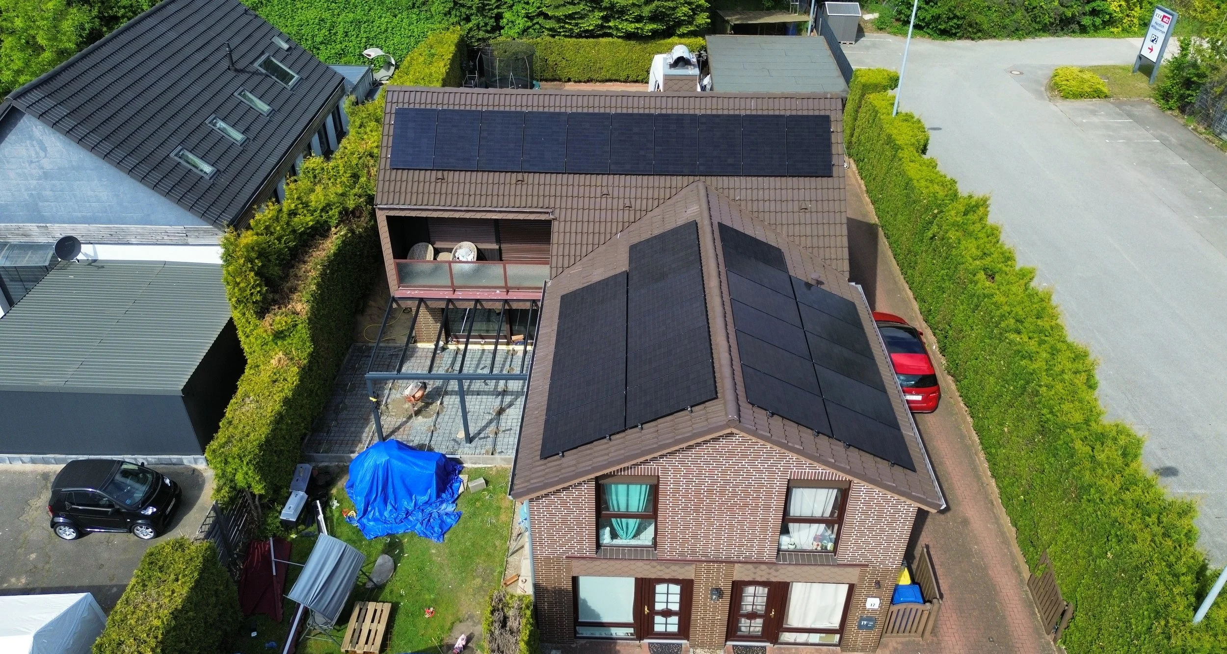 Photovoltaik auf Mehrfamilienhaus in Bad Oeynhausen von homesun solar