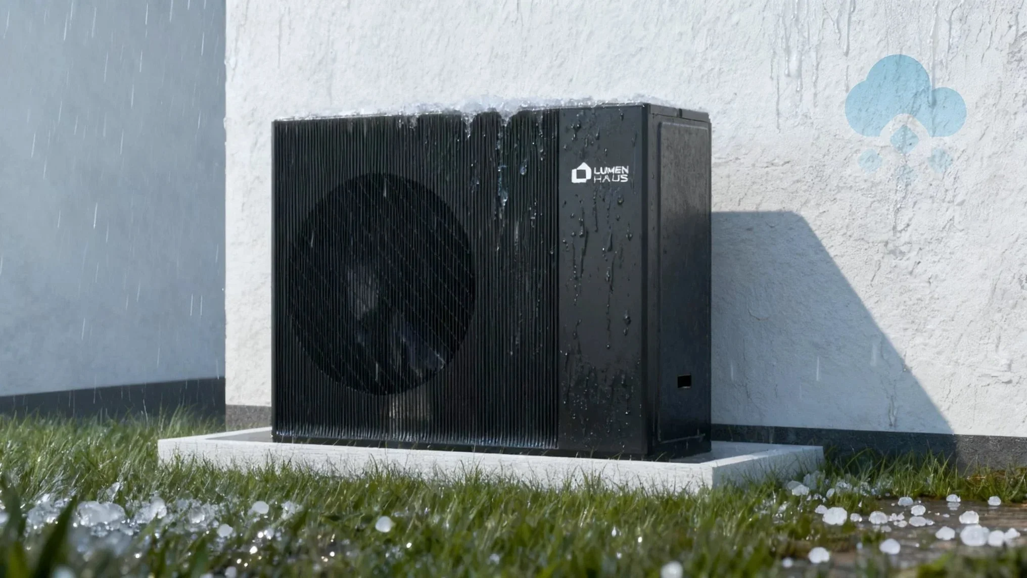LumenHaus Wärmepumpe Regen homesun solar