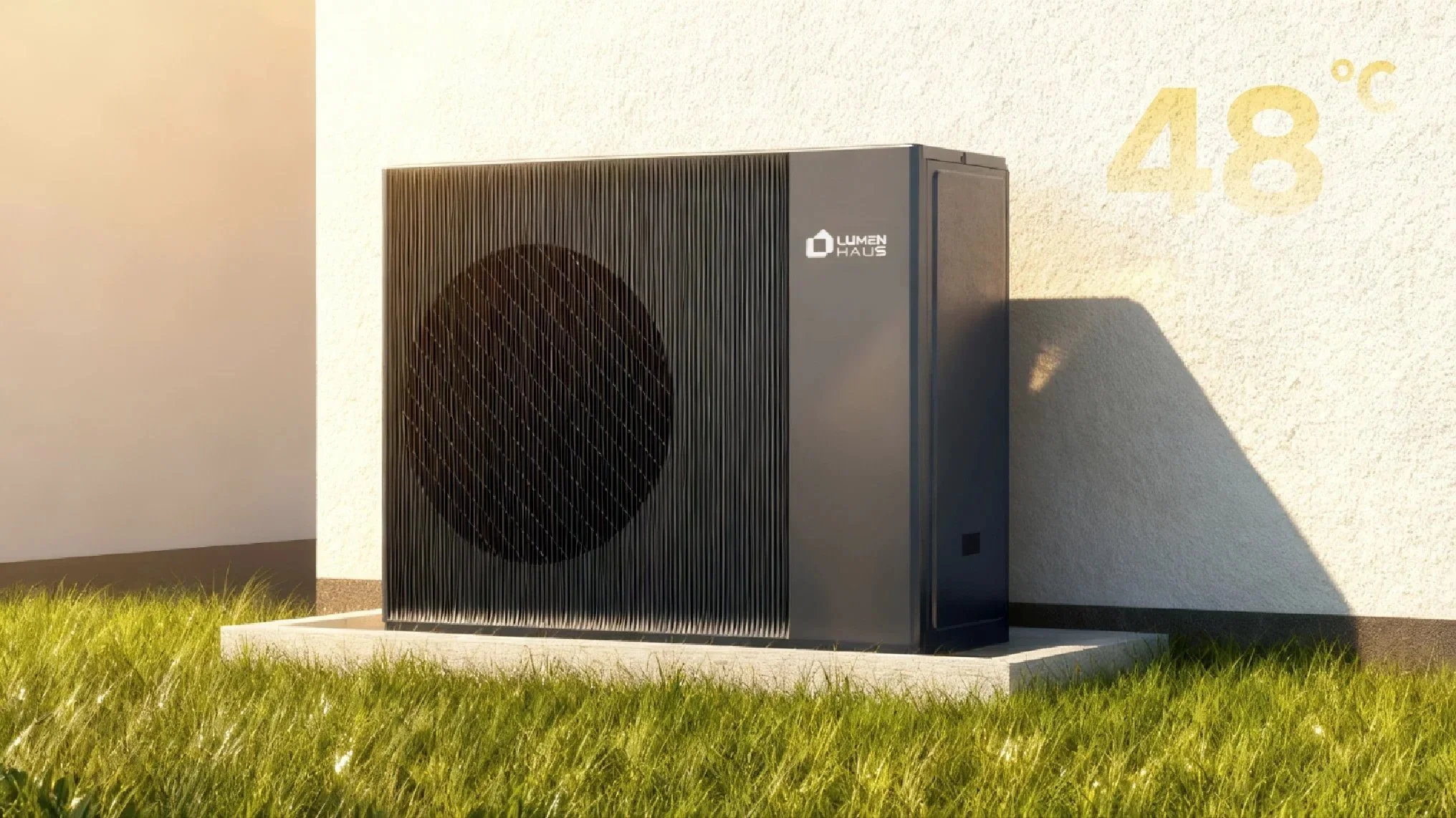 LumenHaus Wärmepumpe Sommer 48 Grad homesun solar