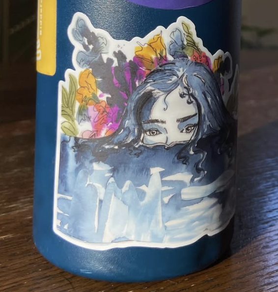 Floating Vinyl Sticker 3X3