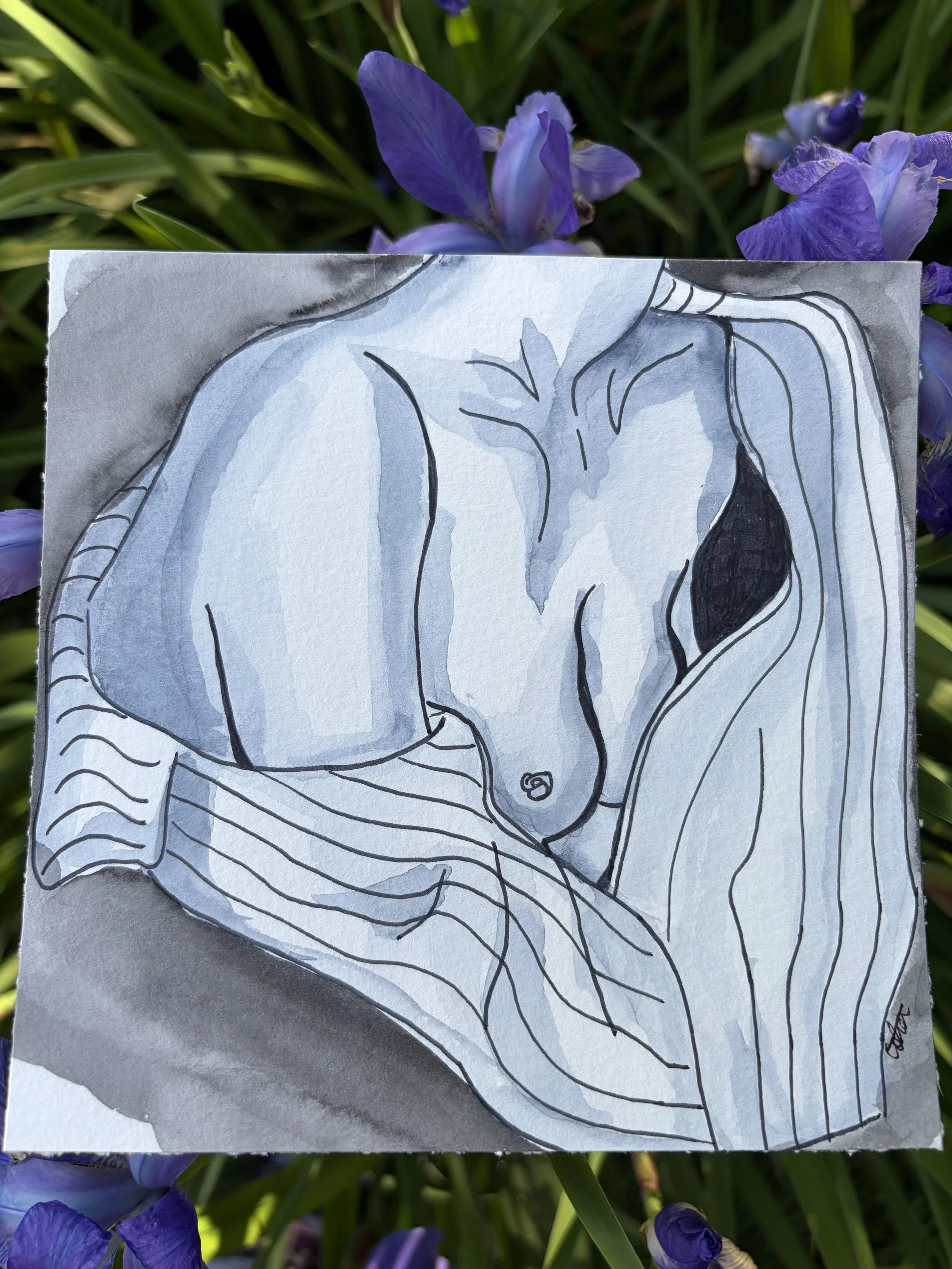Pinstripe Print 6X6 Original