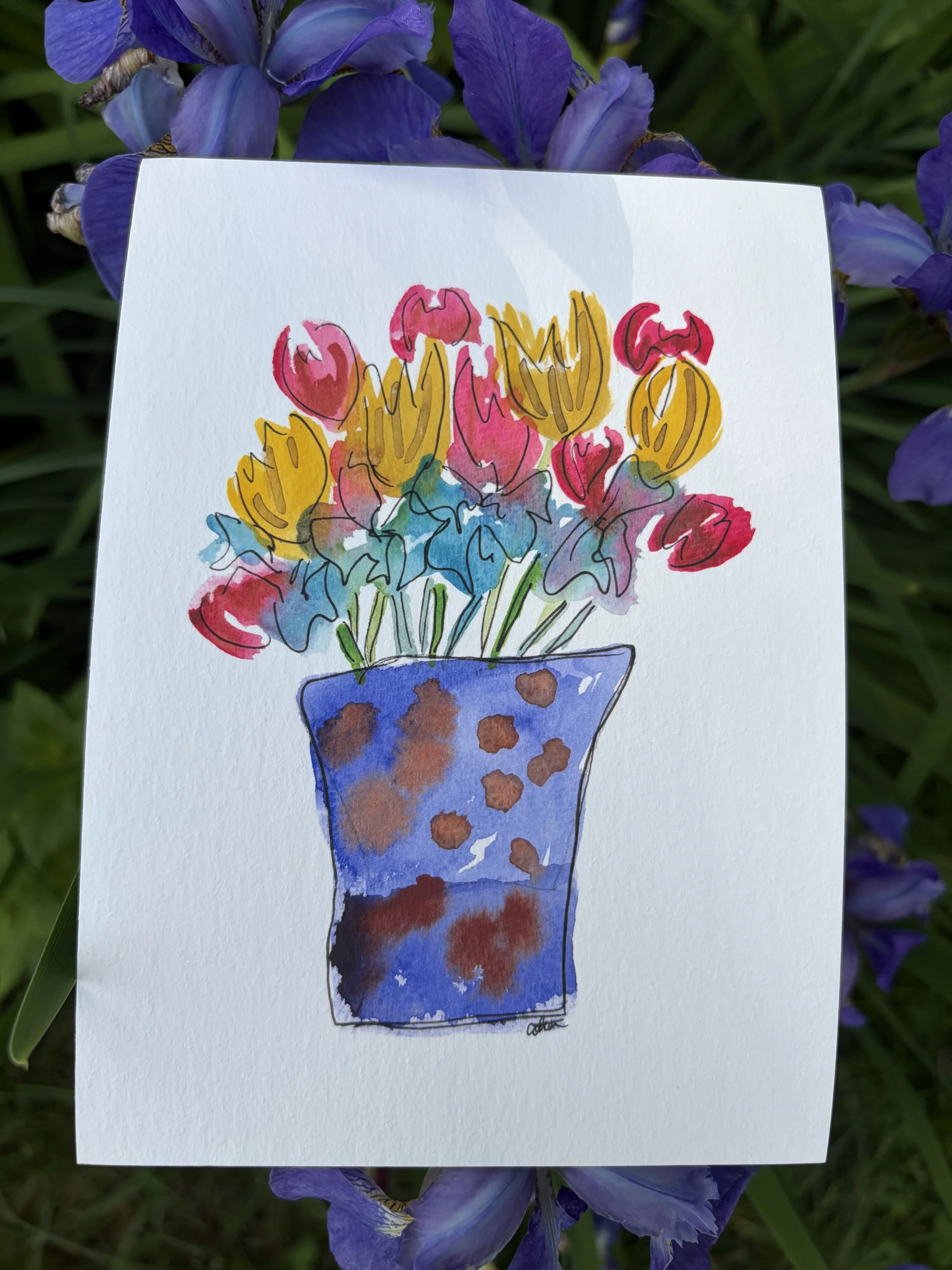 Floral Print 5X7