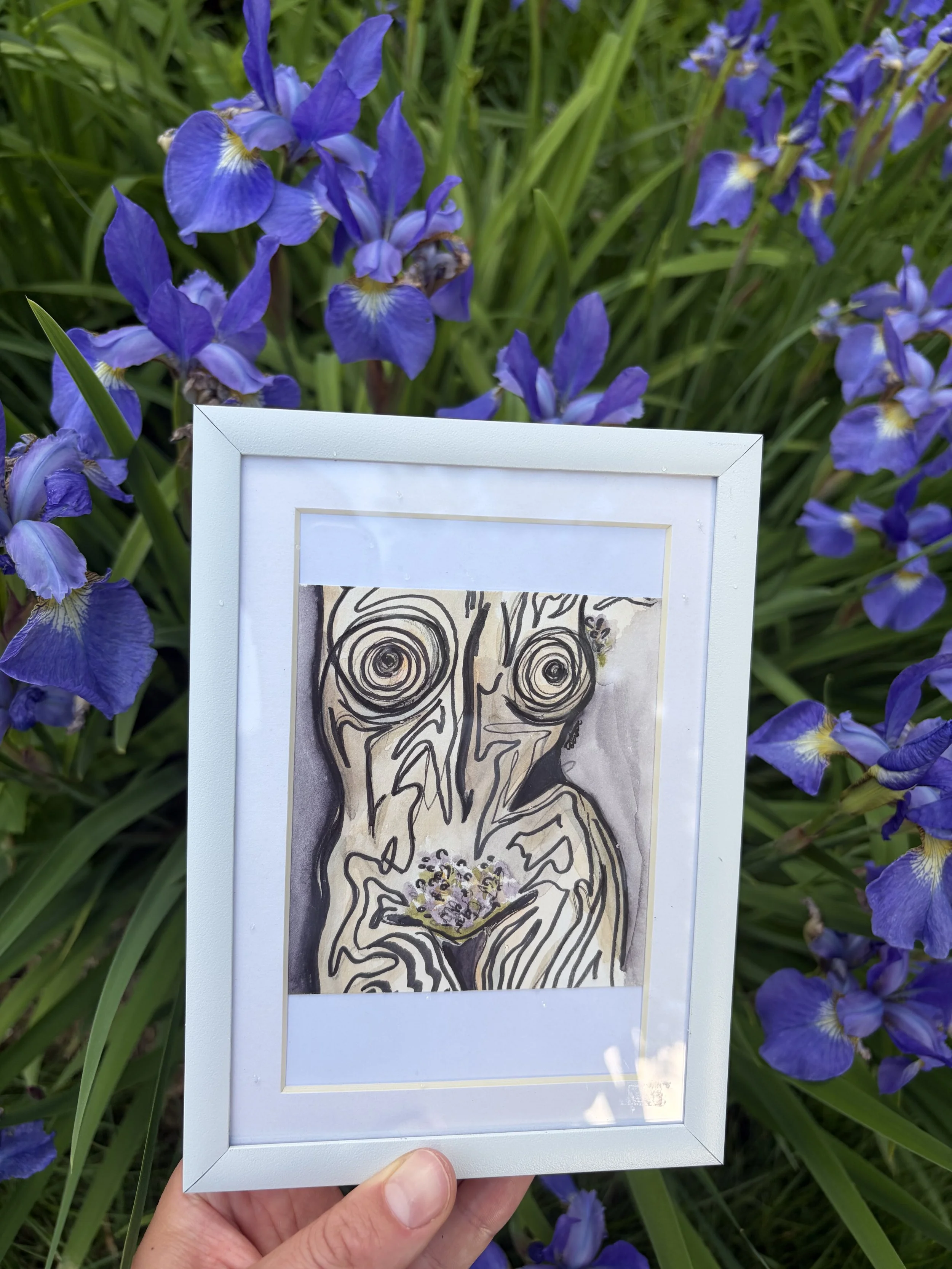 Geography Matted and Framed 5X7 Original