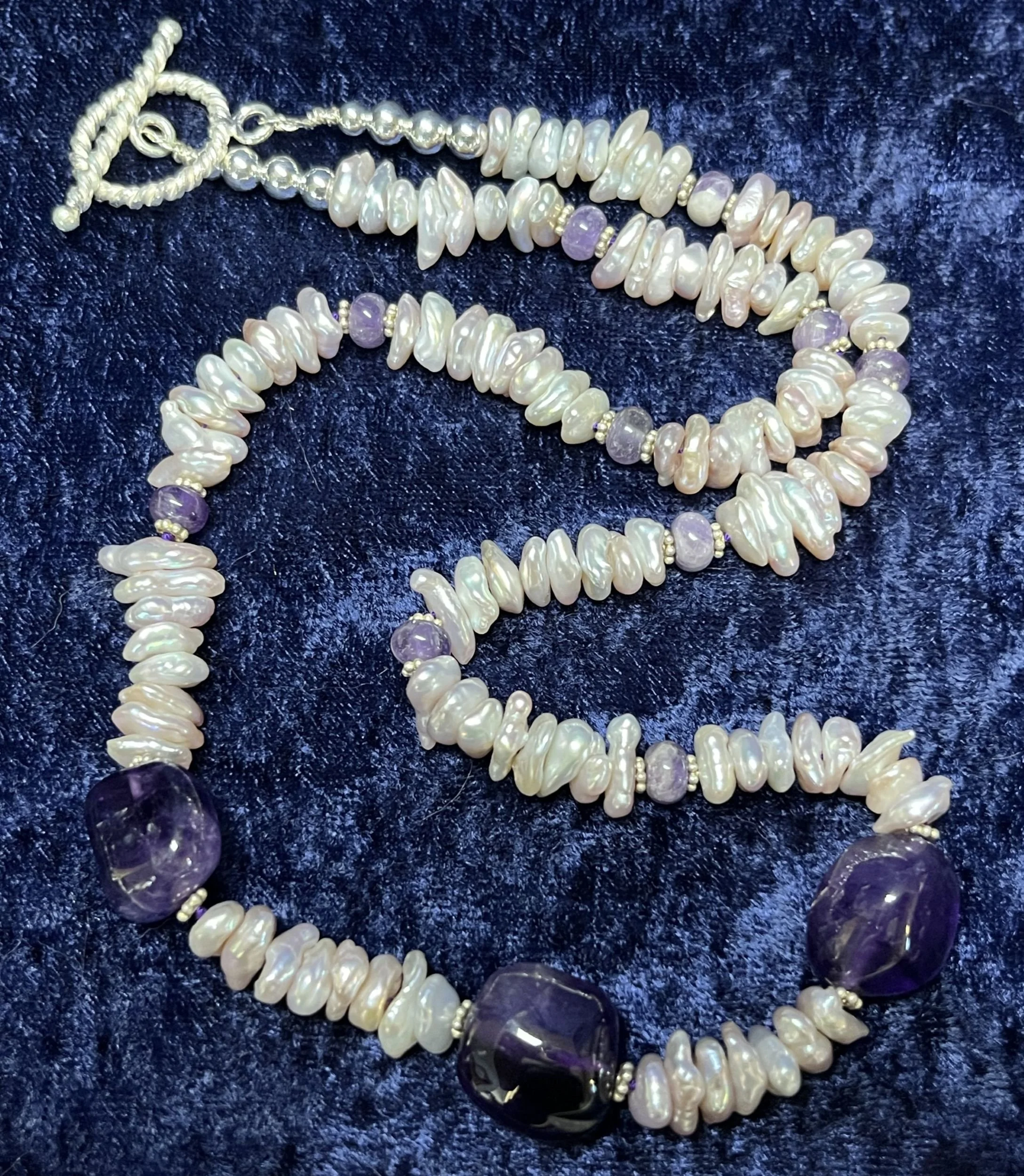 Amethyst & Freshwater Pearl Necklace