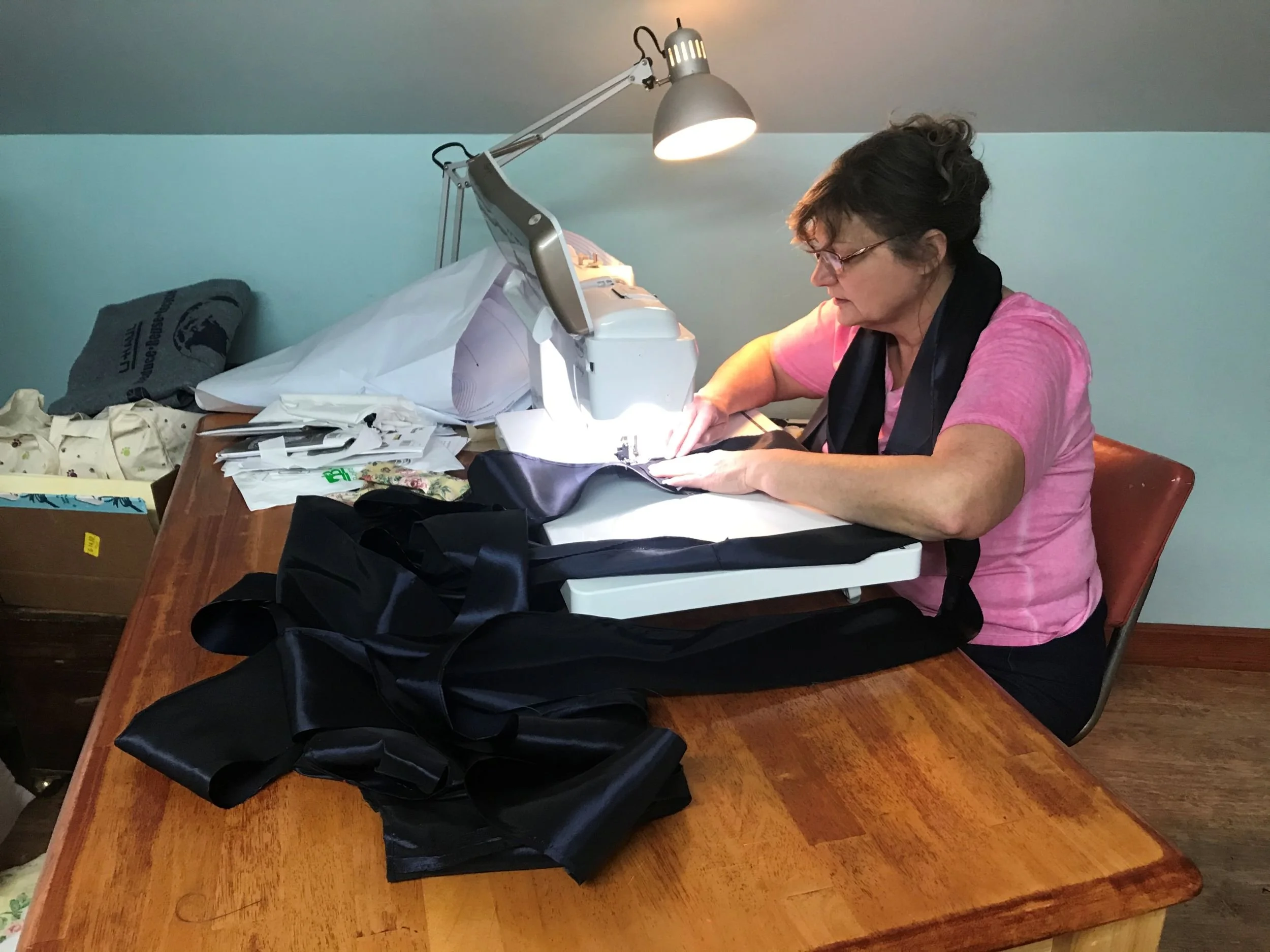 Sewing ruffles. Lots and lots of Ruffles.