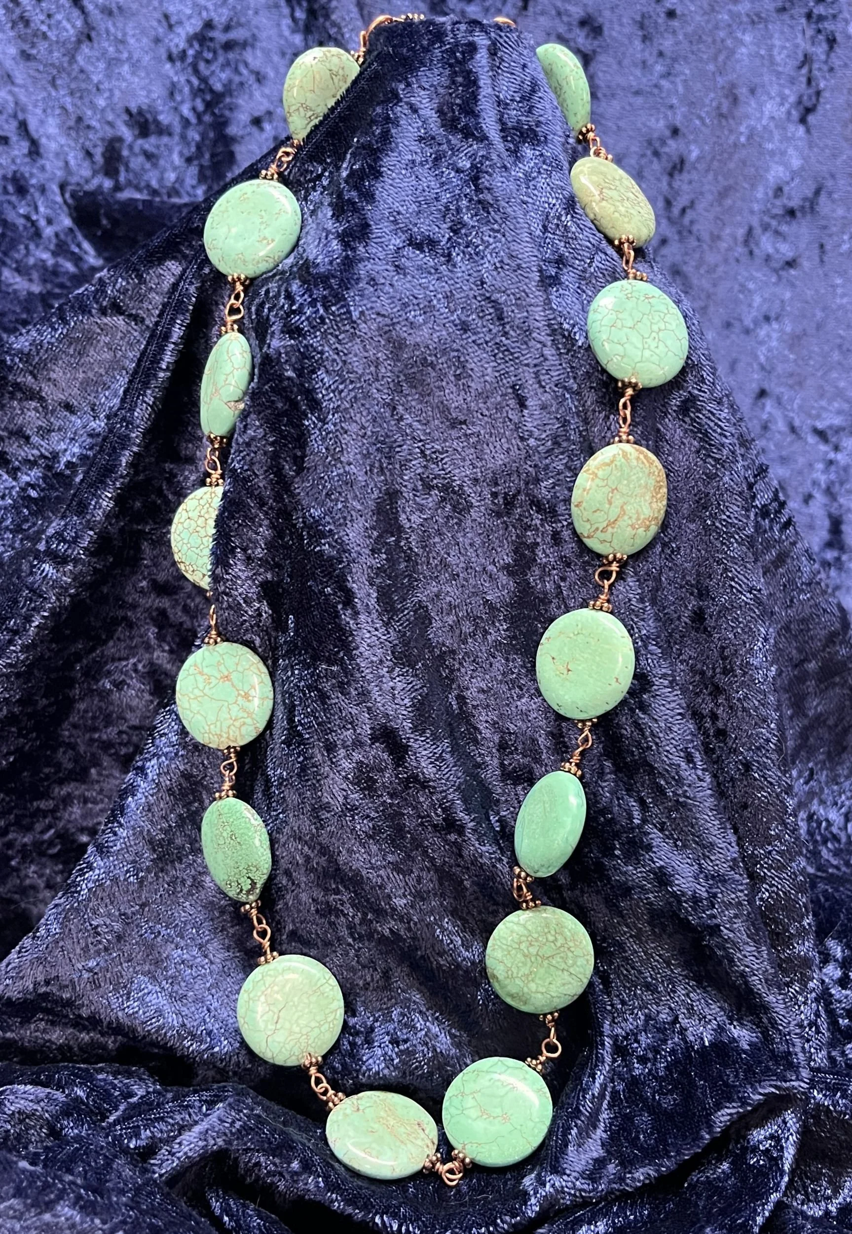 Magnesite & Copper Necklace