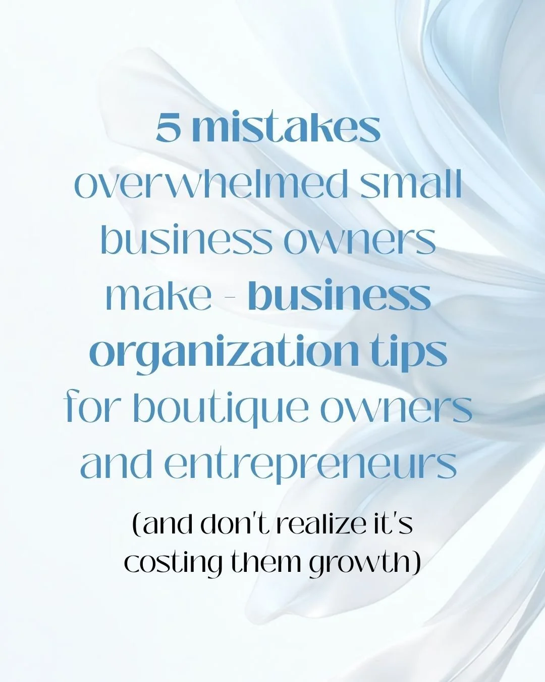 If you're a boutique owner, service provider, or creative entrepreneur wearing every hat in your business right now &mdash; this one's for you. Which mistake hit closest to home? 

Tell me in the comments 👇 and save this for the next overwhelming Mo