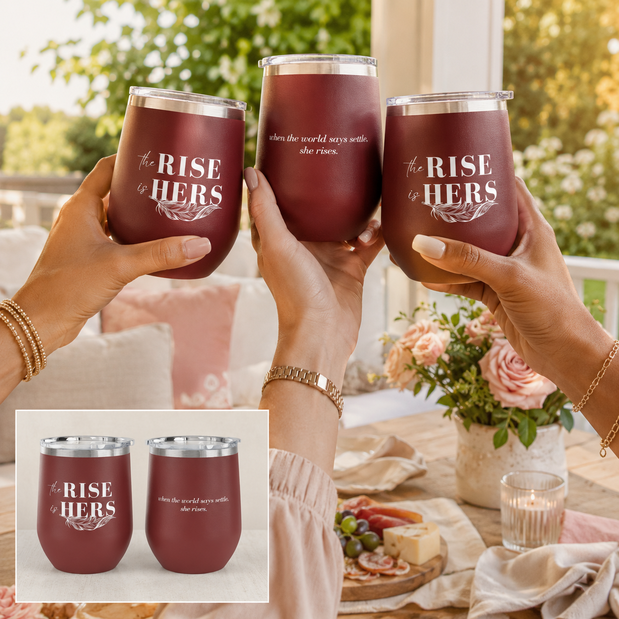 12 oz Insulated Wine Tumbler