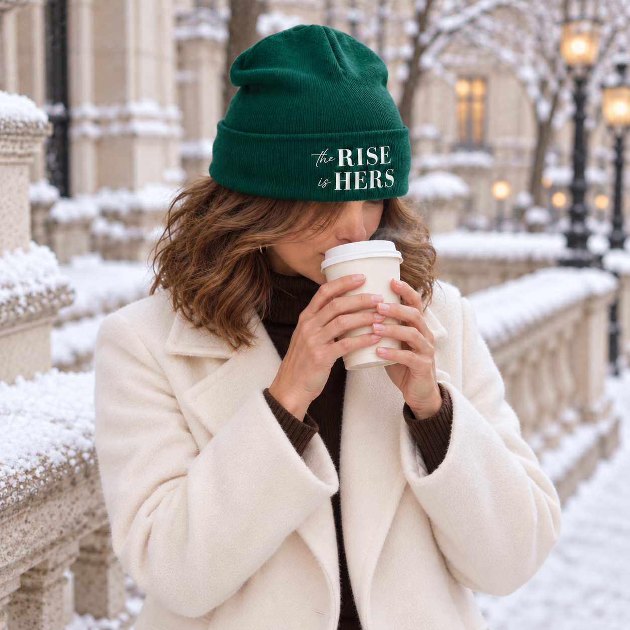 Embroidered Cuffed Beanie