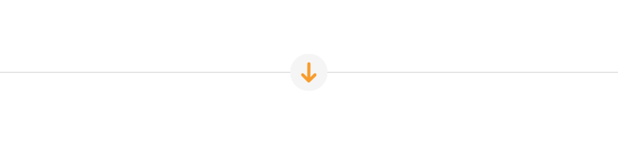 Graphic with instructions to scroll down for more information, featuring an arrow pointing downward.