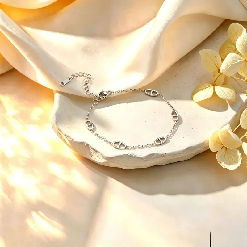 Bracelet mail argent.webp
