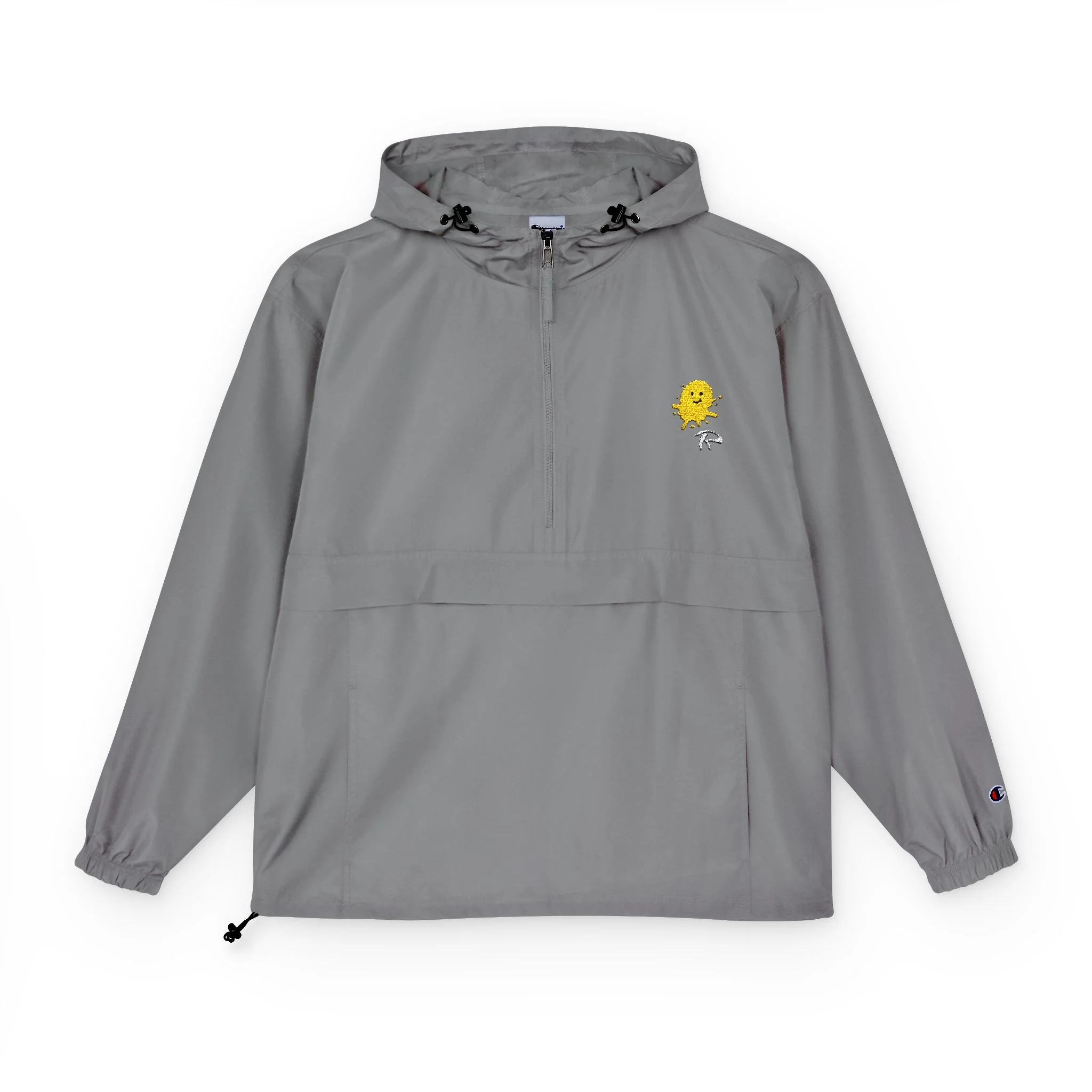 Champion Packable Hooded Windbreaker — Yellow INK spots (3 colours available)