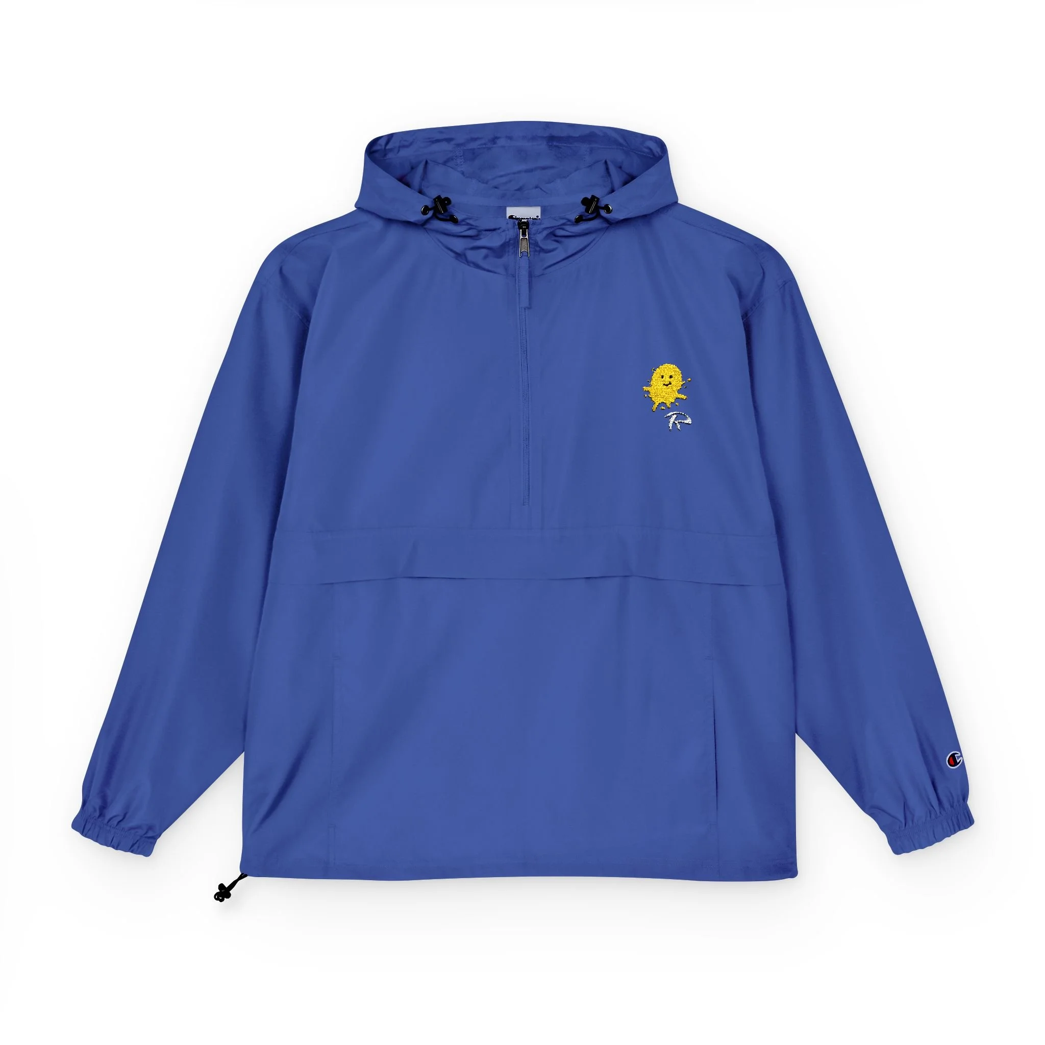 Champion Packable Hooded Windbreaker — Yellow INK spots (3 colours available)