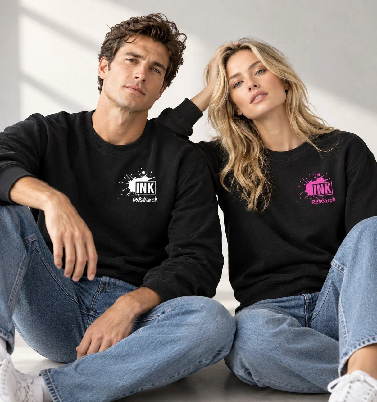 Pink INK logo Sweat shirt