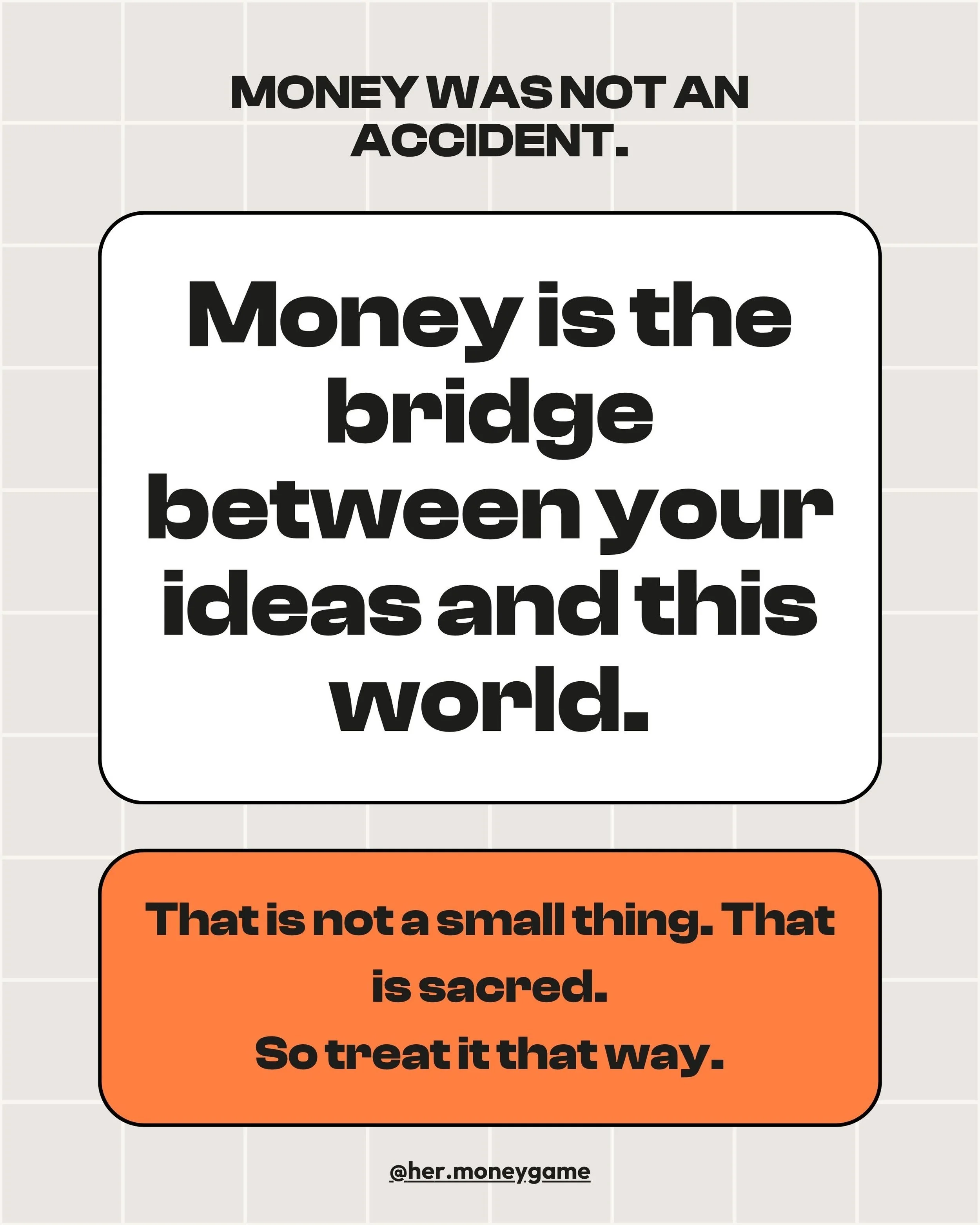 It came to you because you were given a mind that could build something. A vision. A gift. And the courage to actually use it.
But gifts can be withdrawn.

Not as punishment. As a reminder.

When you spend without awareness, when you earn and never l