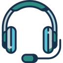 Wireless headphones with microphone