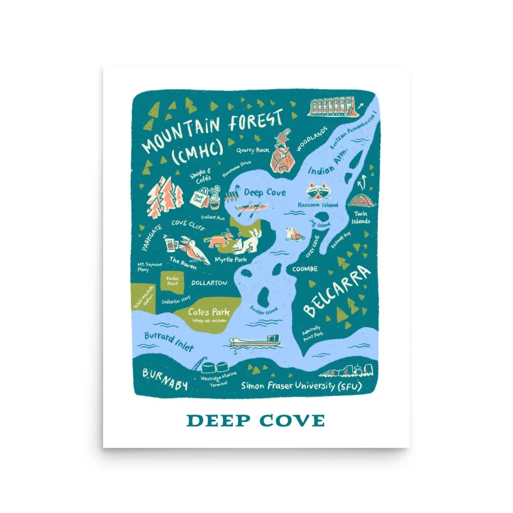 Deep Cove Illustrated Map