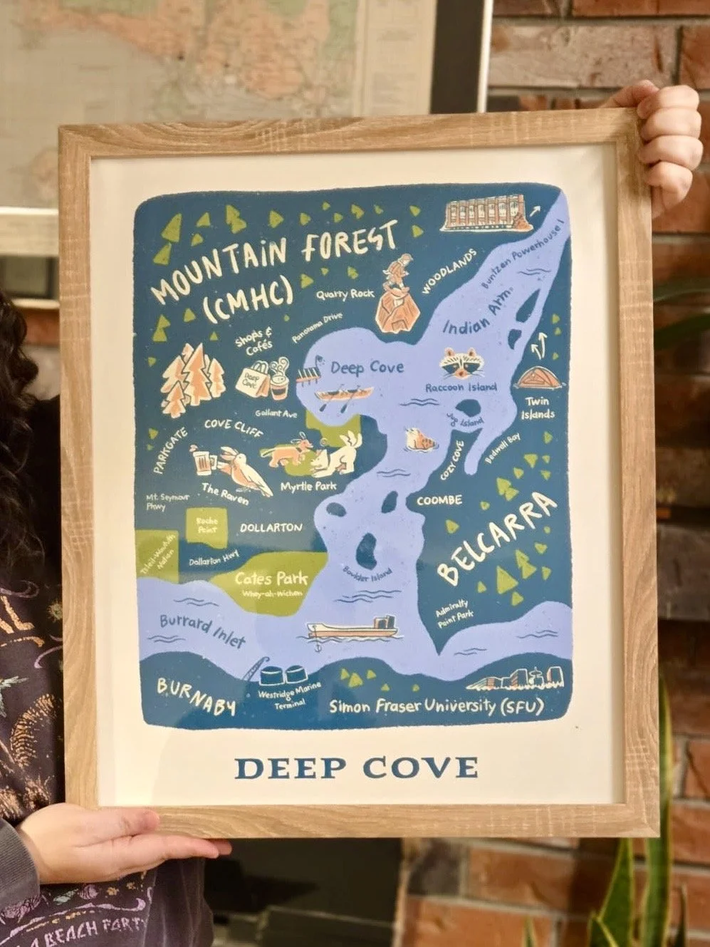 Deep Cove Illustrated Map