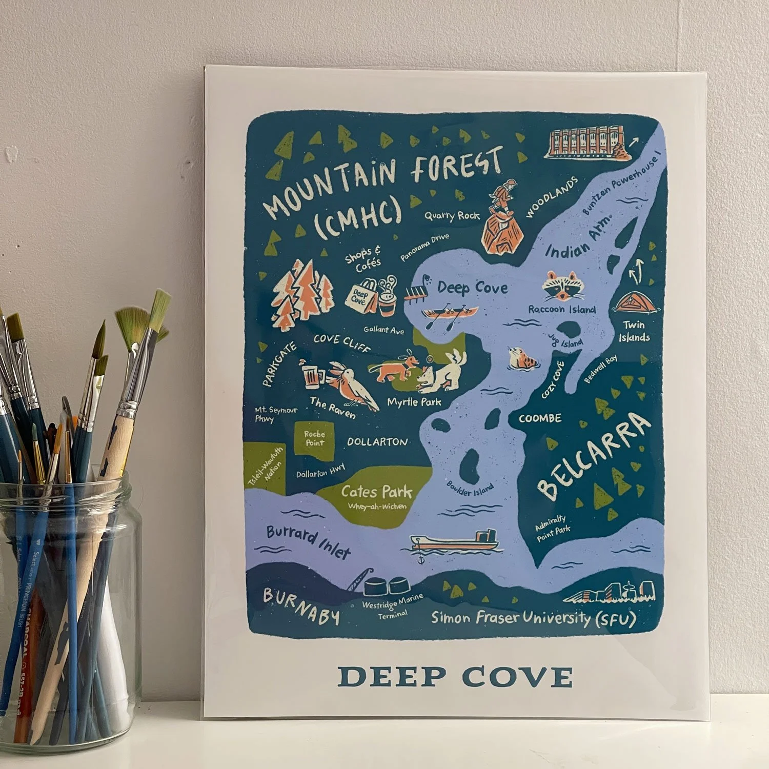 Deep Cove Illustrated Map