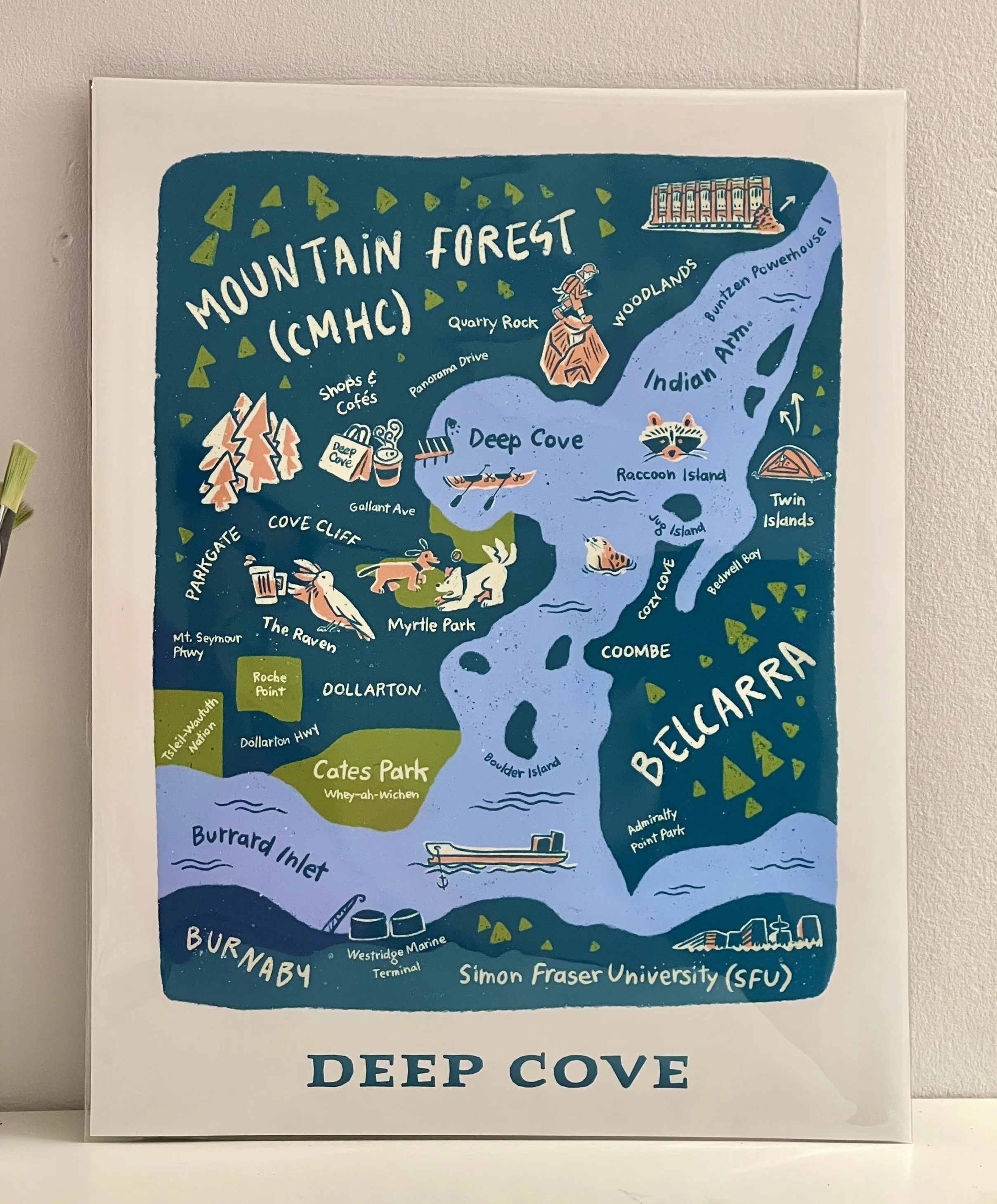 Deep Cove Illustrated Map