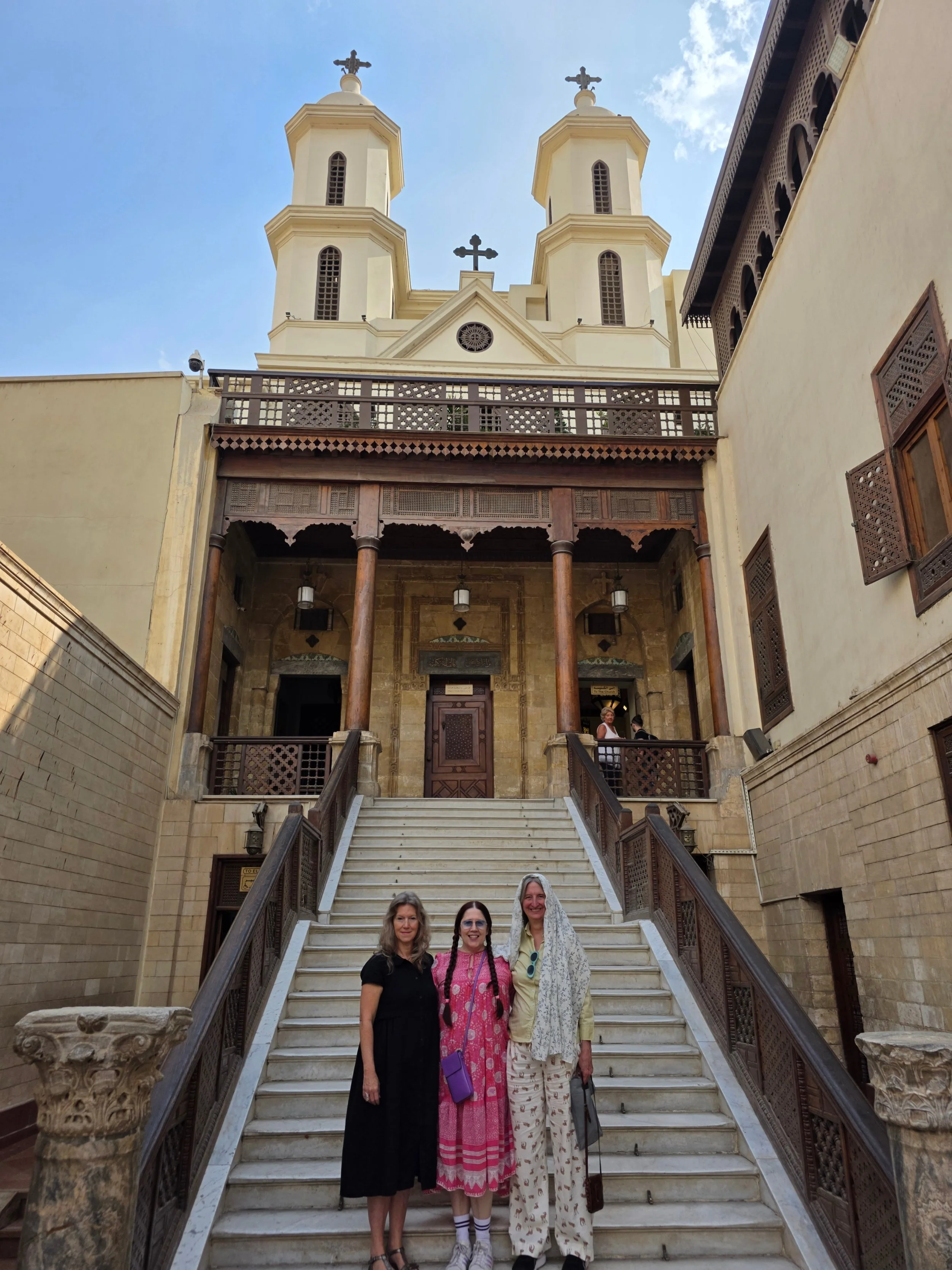 Egypt Uncharted travelers exploring historic sites during a private journey in Egypt.