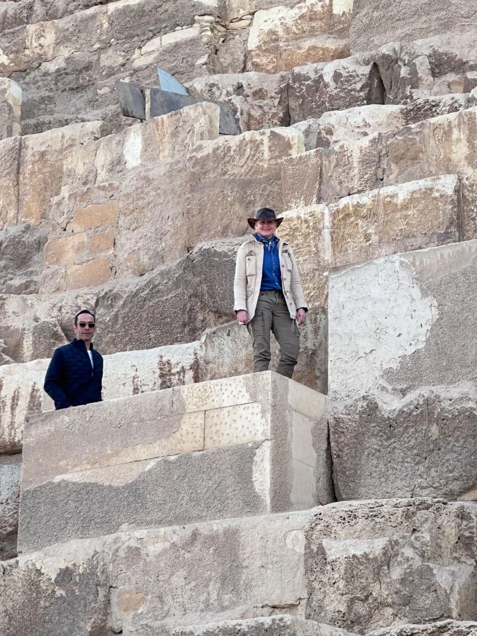 Private tour group at the Pyramids of Giza with Egypt Uncharted