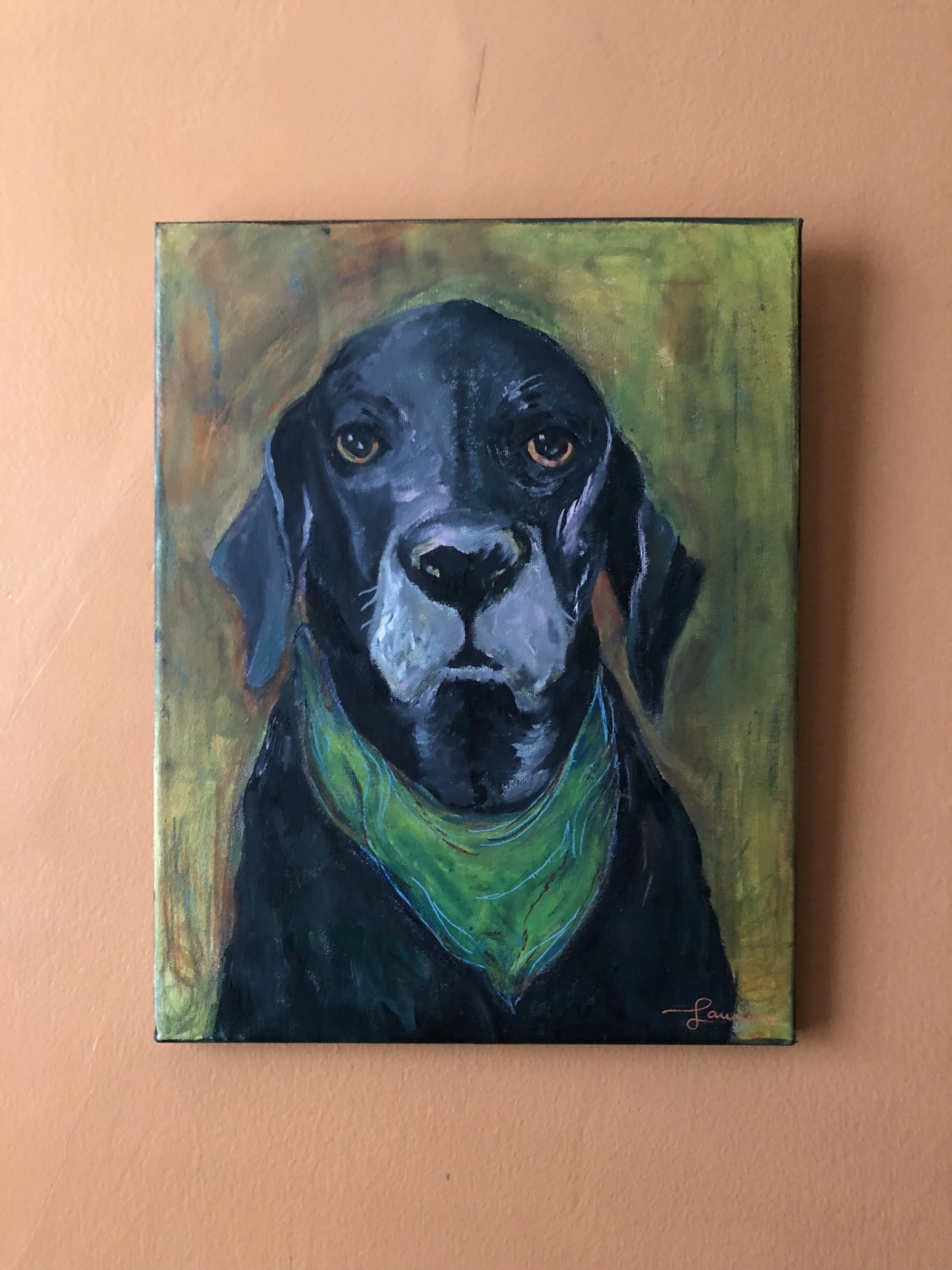 Jackson
pastel & acrylic on wood 