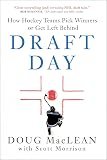Book cover titled 'Draft Day' by Doug MacLean, featuring a black dog with a red ball in its mouth.