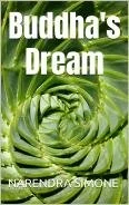 Cover of a book titled 'Buddha's Dream' by Narendra Simone, featuring a green, spiral-shaped plant or fern.