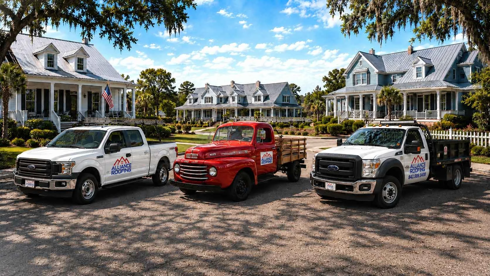 alliance-roofing-service-trucks-with-homes.jpg