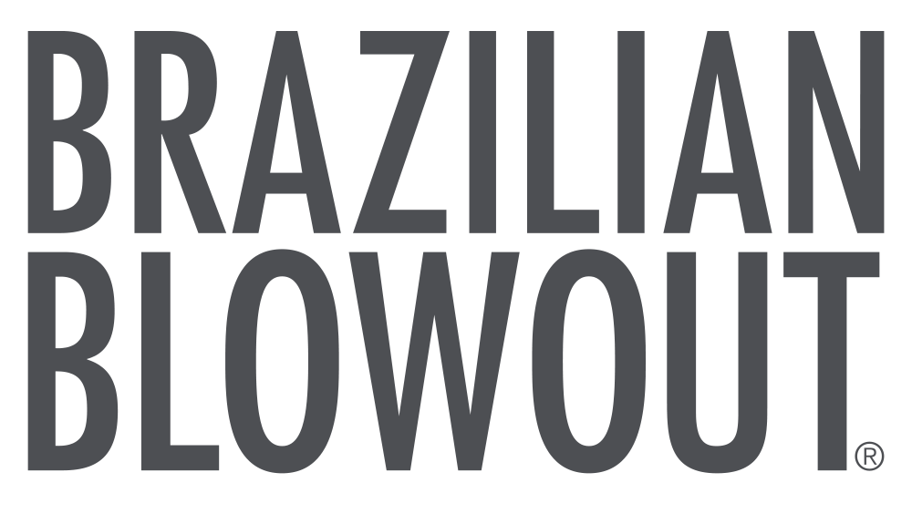 Text reading 'Brazilian Blowout' in large, bold, dark gray letters.