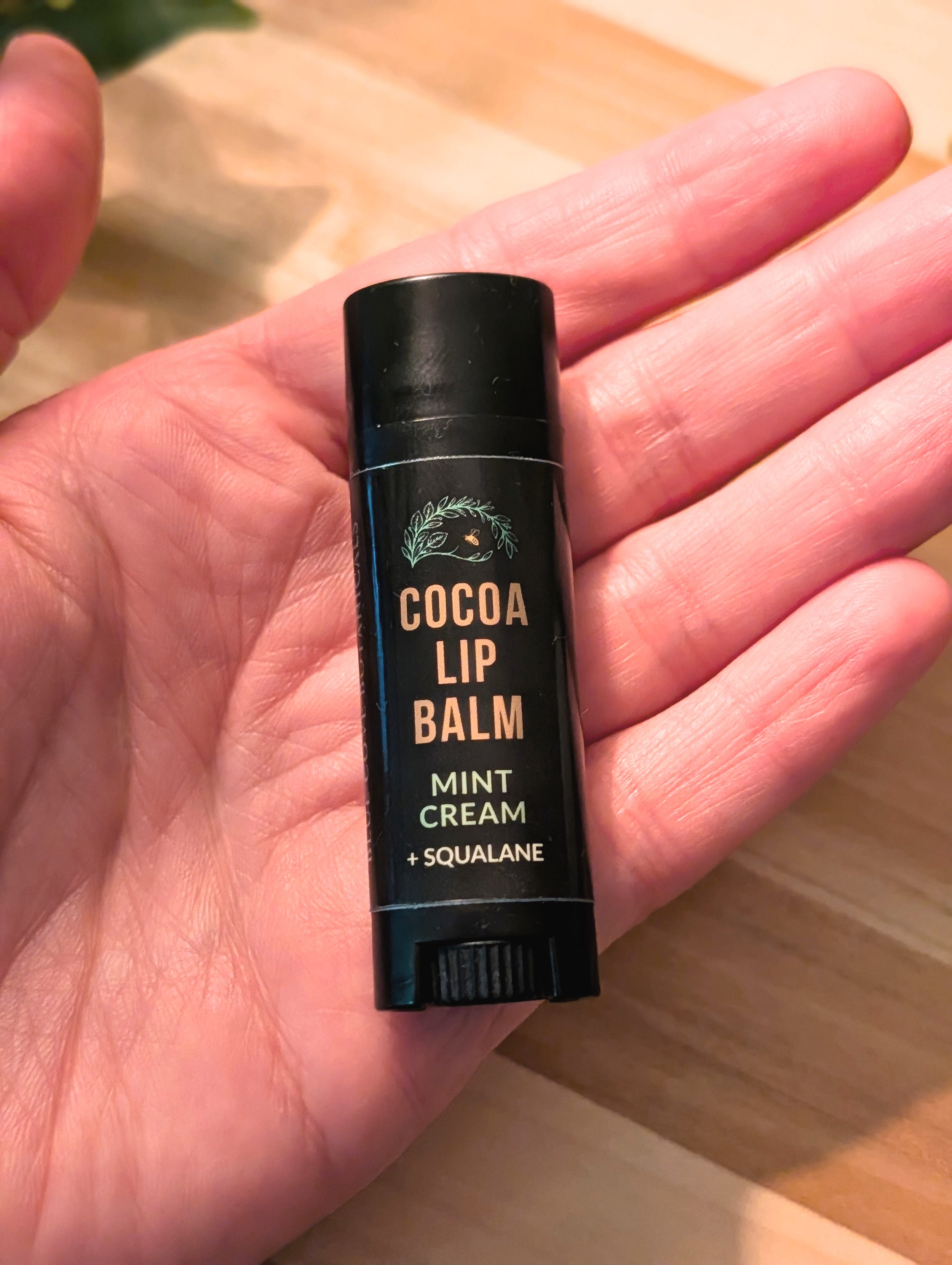 0.15 oz Stick - Cocoa Lip Balm – Mint Cream