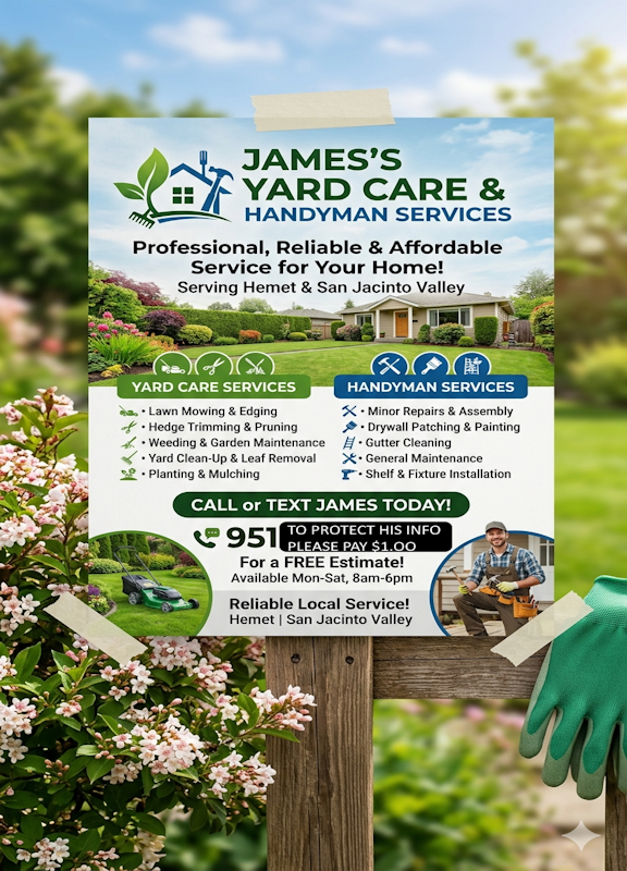 James's Yard Care Contact information