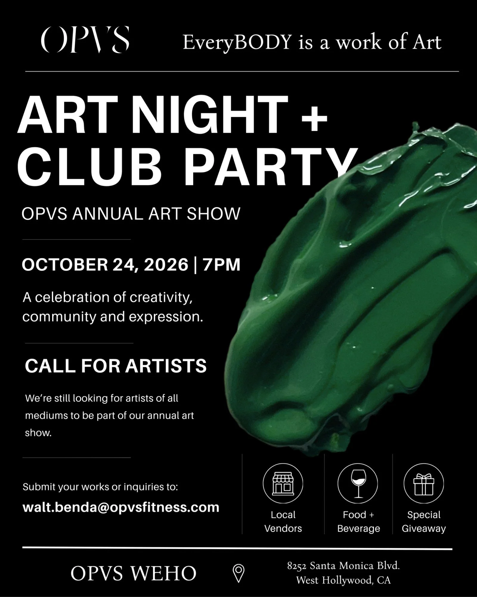 OPVS Art Night + Club Party (Art Show & Party)