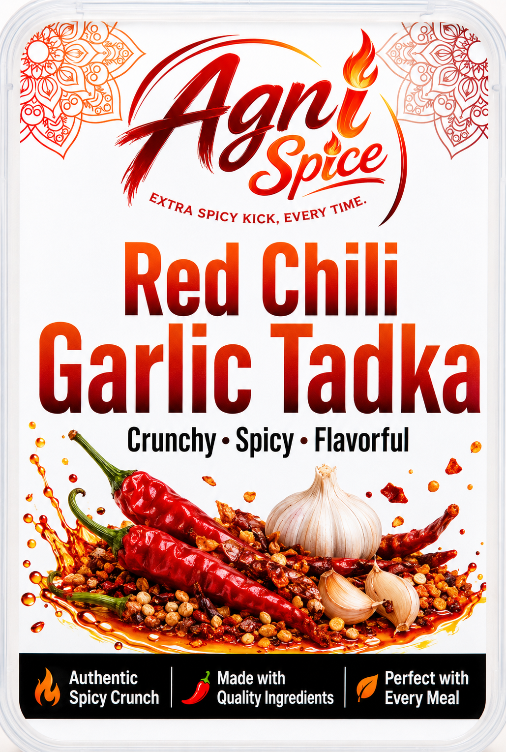 Red Chili Garlic  Tadka