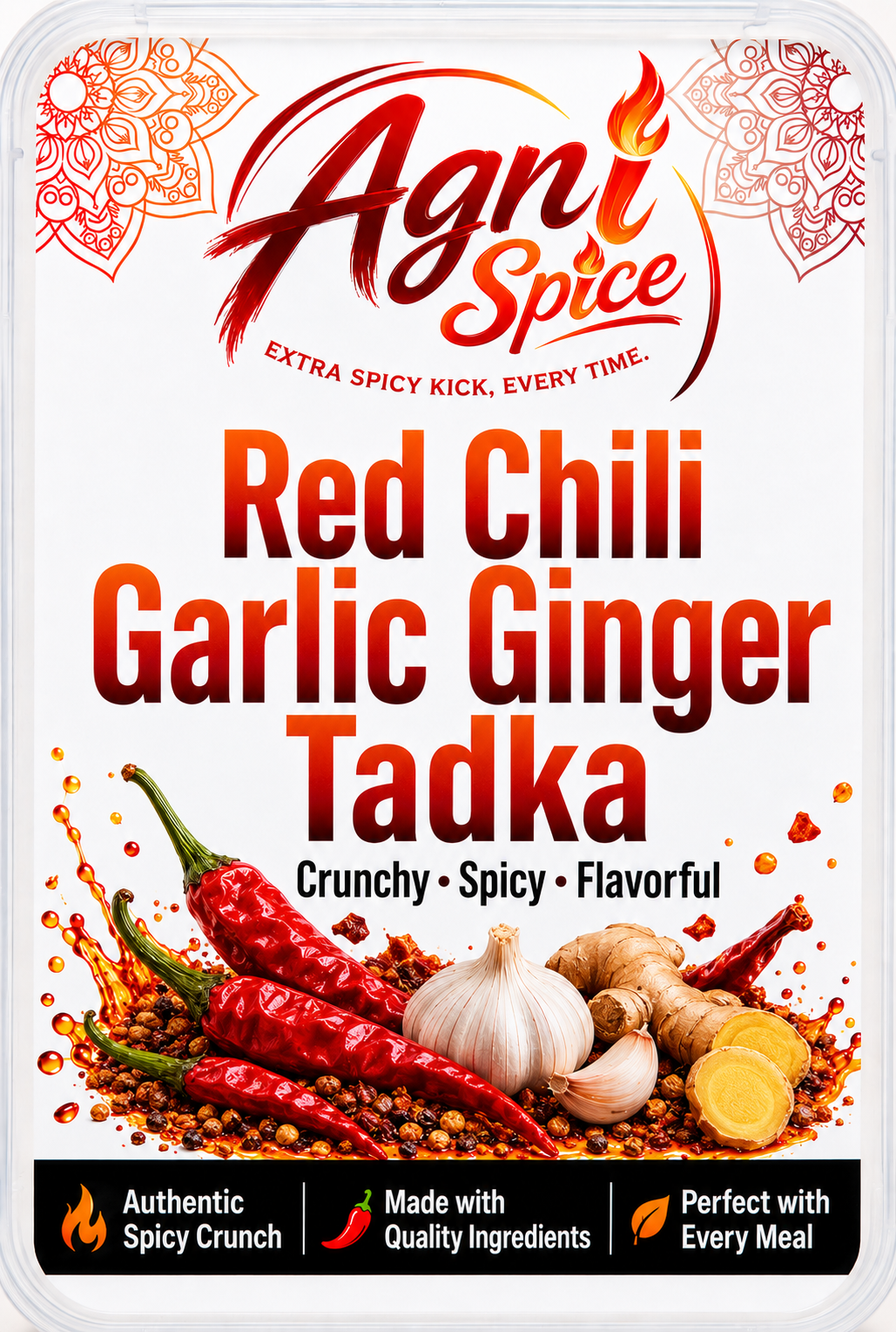 Red Chili Garlic Ginger Tadka