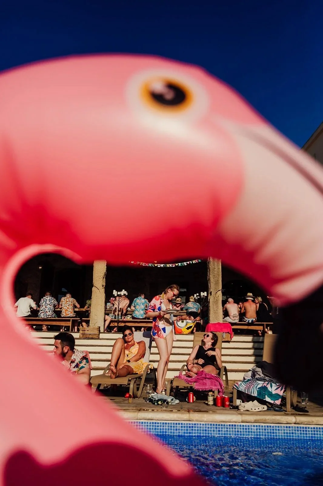 Post wedding pool party at Casa Felix spain by Jo kemp photography