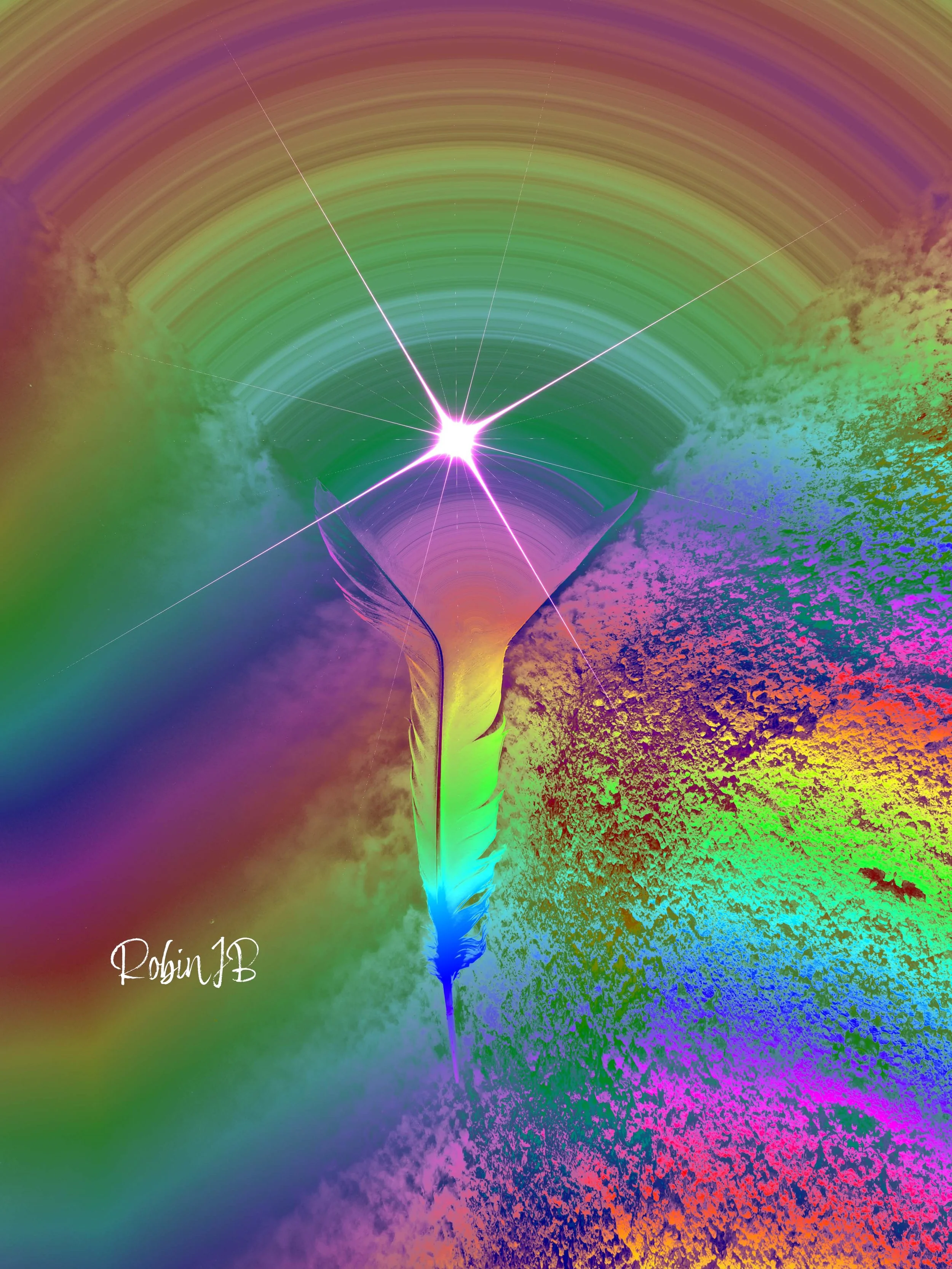 Rainbow Feather