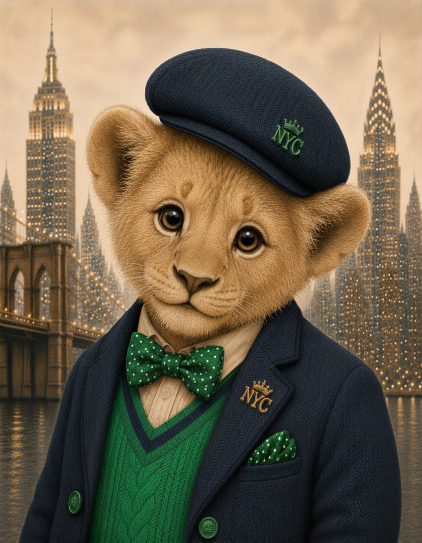 Lion Boy Navy + Green