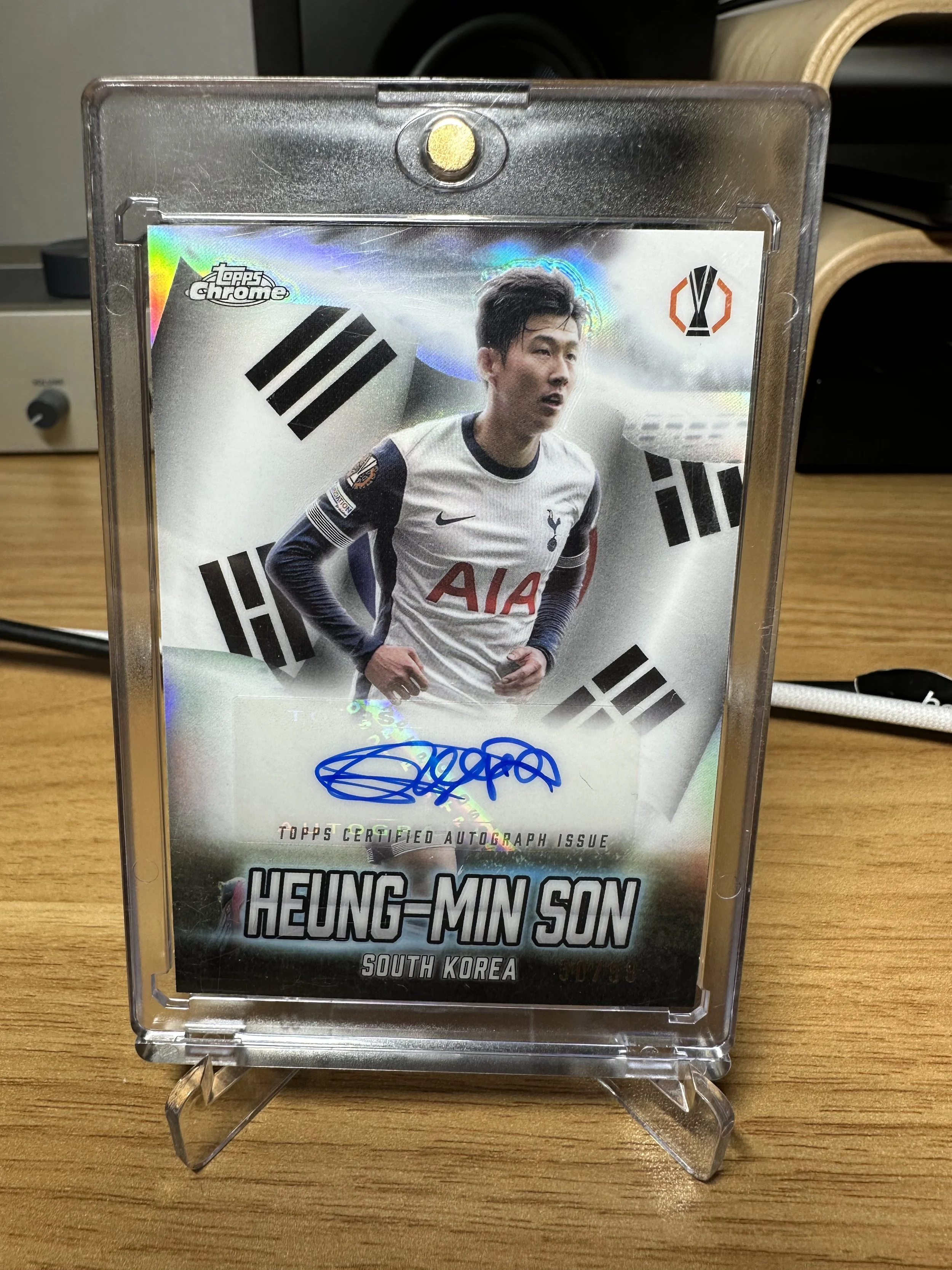 2024 Topps Chrome UEFA UCC Heung Min Son Global Attraction Auto /99