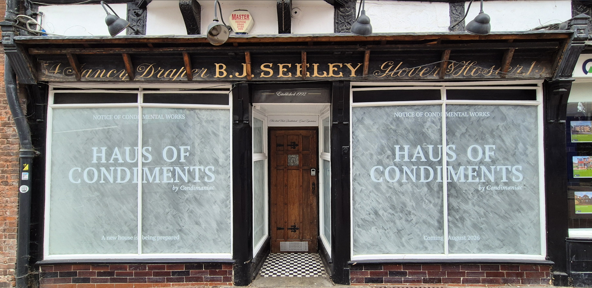 Historic shopfront of HoC