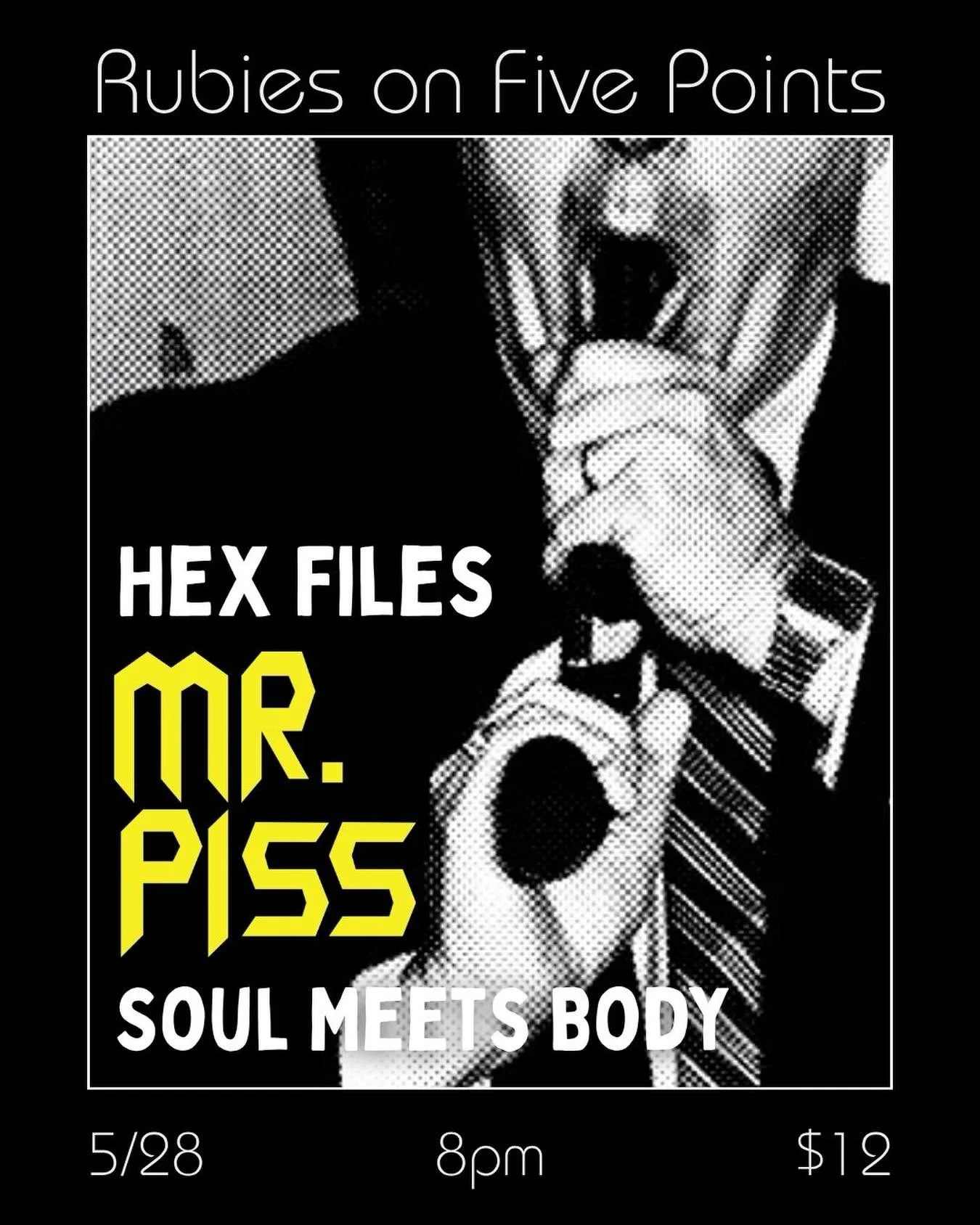 Next Piss Meeting: 
Thursday, May 28th at 8pm
Host: @rubiesonfivepoints
Partner Organizations:
@Hex_files
@Soulmeetsbodyband
$12 Mandatory Donation

New Official PISS merchandise will be available. All new merchandise has been approved by the institu