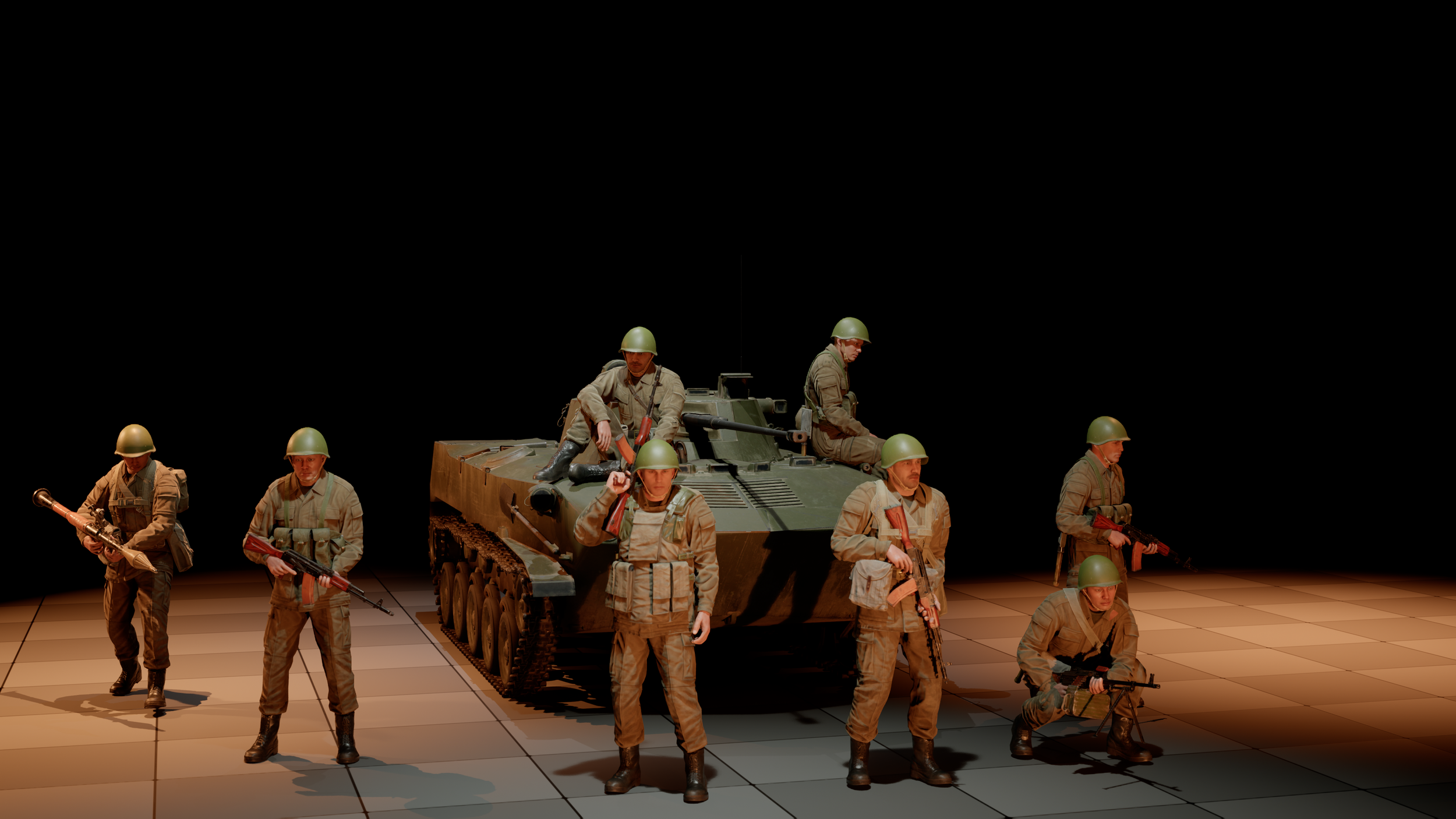 USSR Airborne BMD-2 Squad. 1985. Unreal Engine 5.