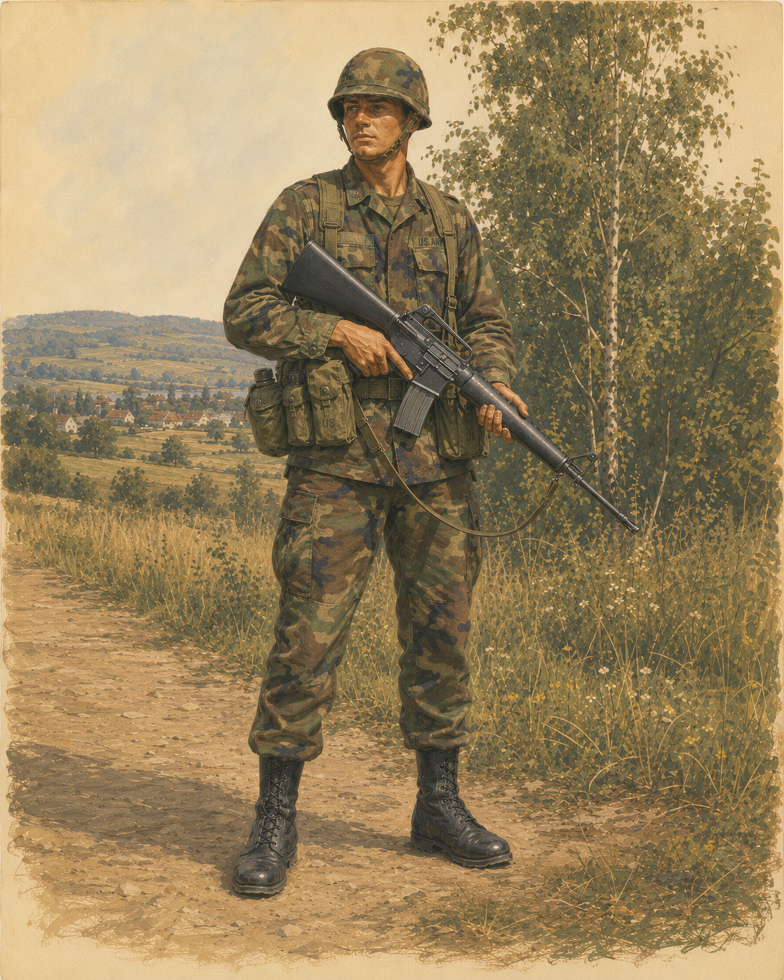 US Army Mechanized Infantry, Private First Class, West Germany, circa 1985