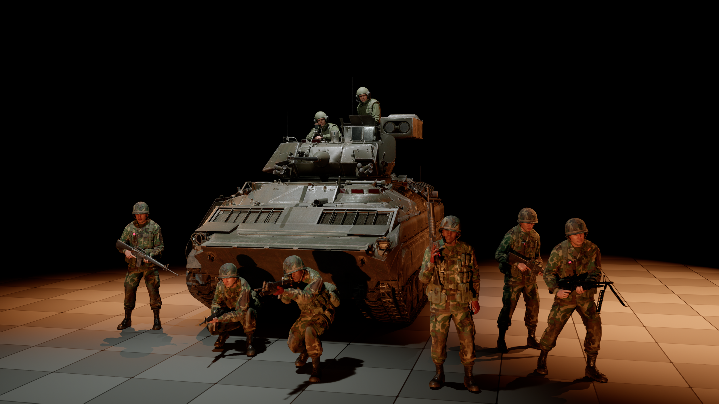 US Mechanized Squad. 1985. Unreal Engine 5.