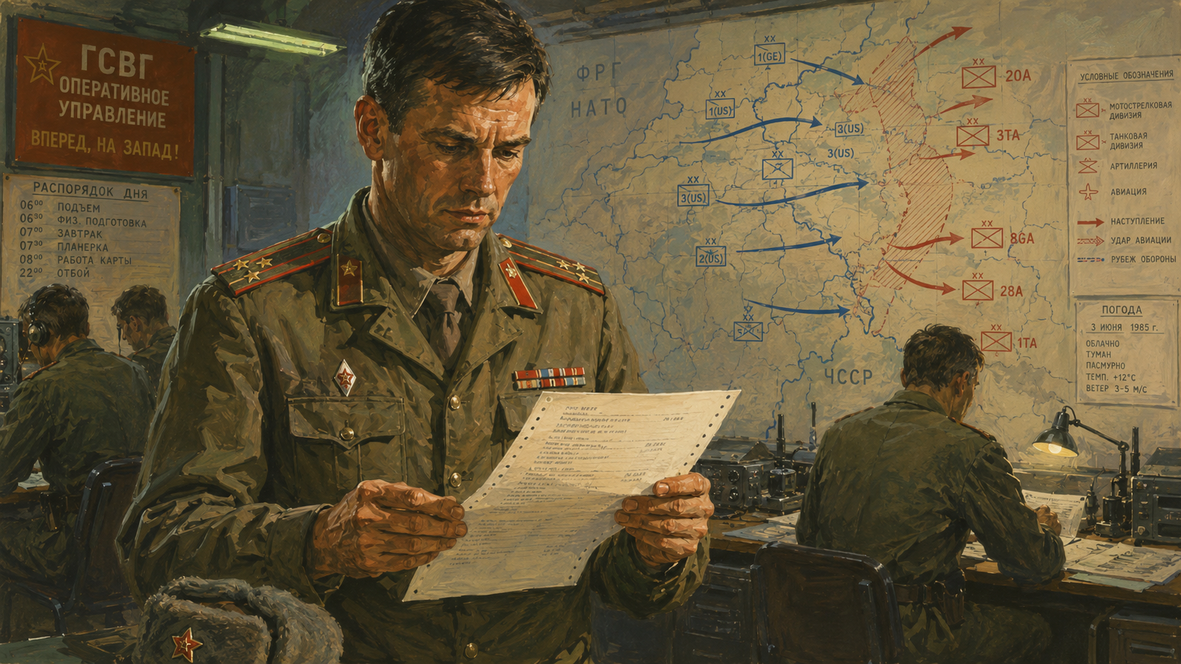 A Soviet Officer in GSVG HQ, DDR, circa 1985